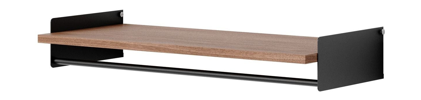 [product_category]-New Works Wardrobe Shelf Kit, Walnut/Black-New Works-5712826429044-42904-NEW-1