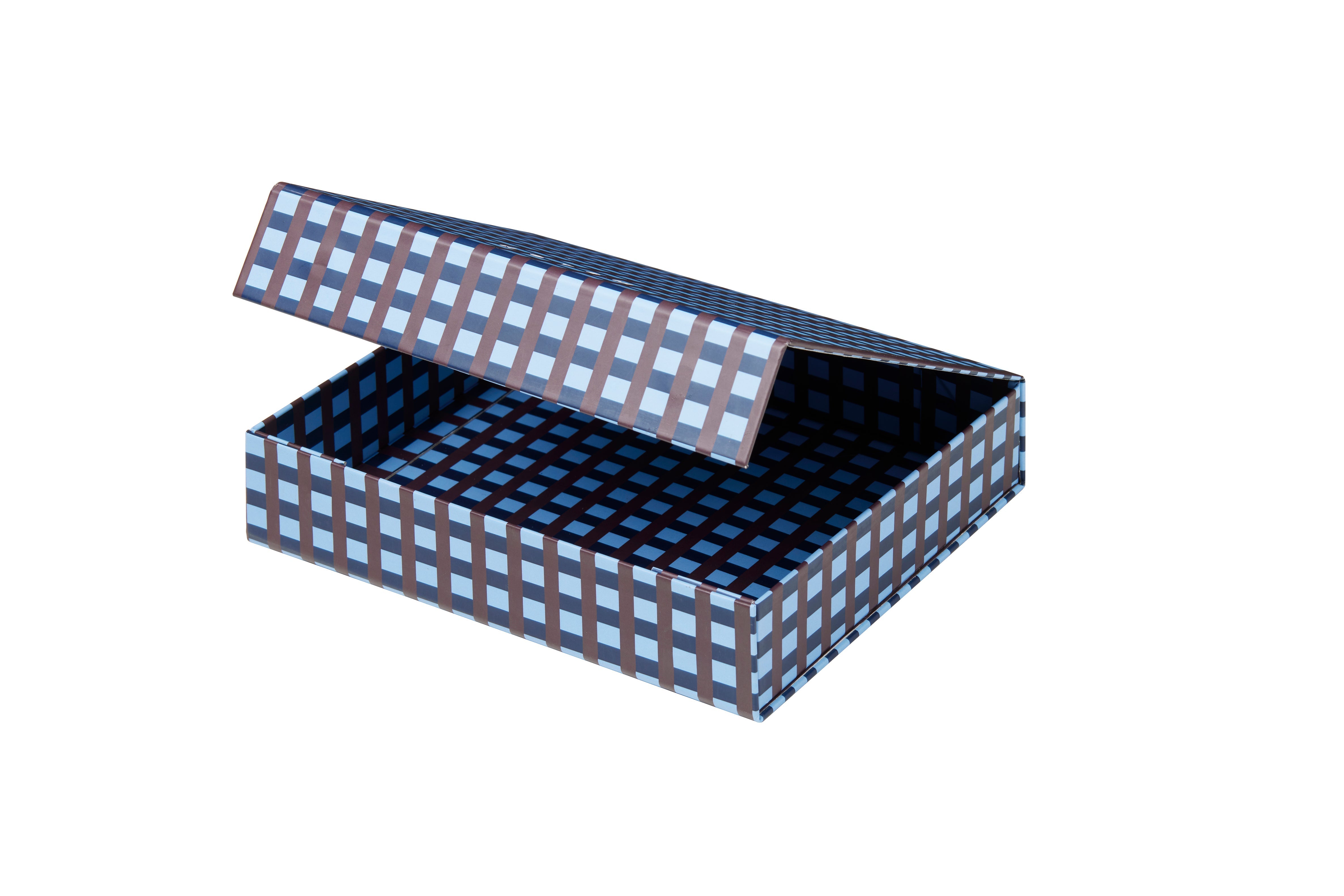 [product_category]-Notem Studio Bille Box Small, Blue And Brown Check-Notem Studio-5713990001081-0710002-NOT-1