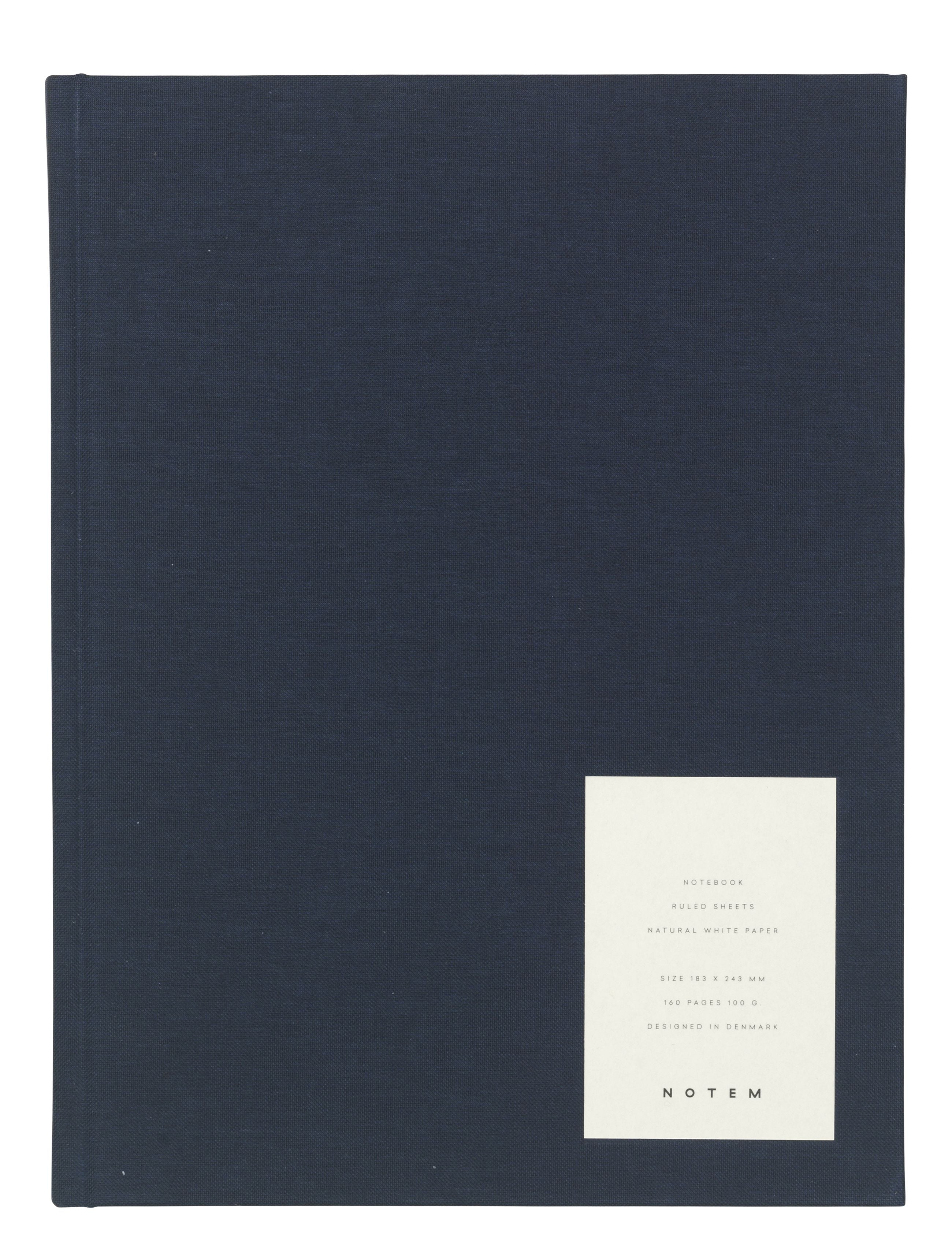[product_category]-Notem Studio Even Notebook Large, Dark Blue Cloth-Notem Studio-5713990000503-0503007-NOT-1