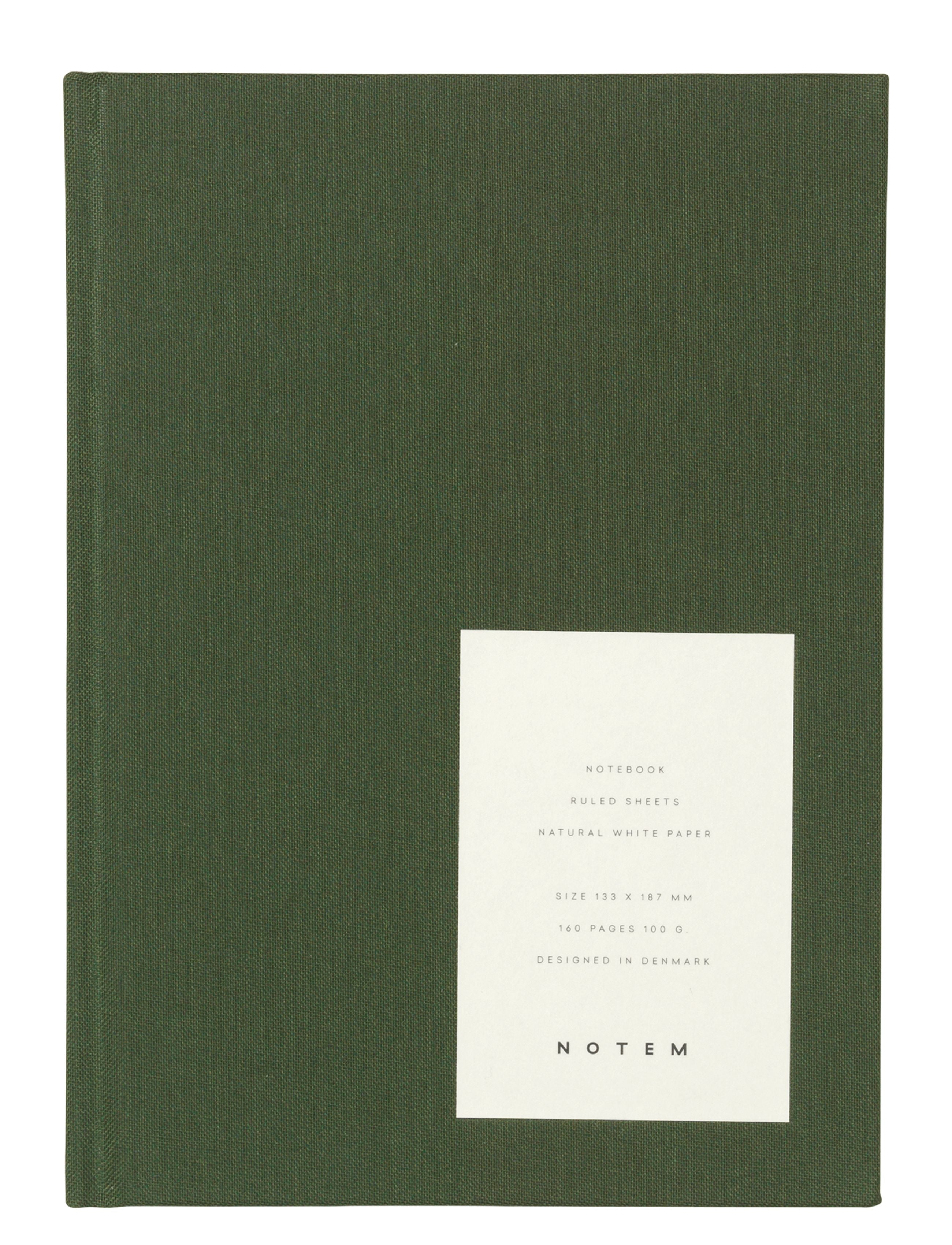 [product_category]-Notem Studio Even Notebook Medium, Forest Green Cloth-Notem Studio-5713990000527-0503009-NOT-1