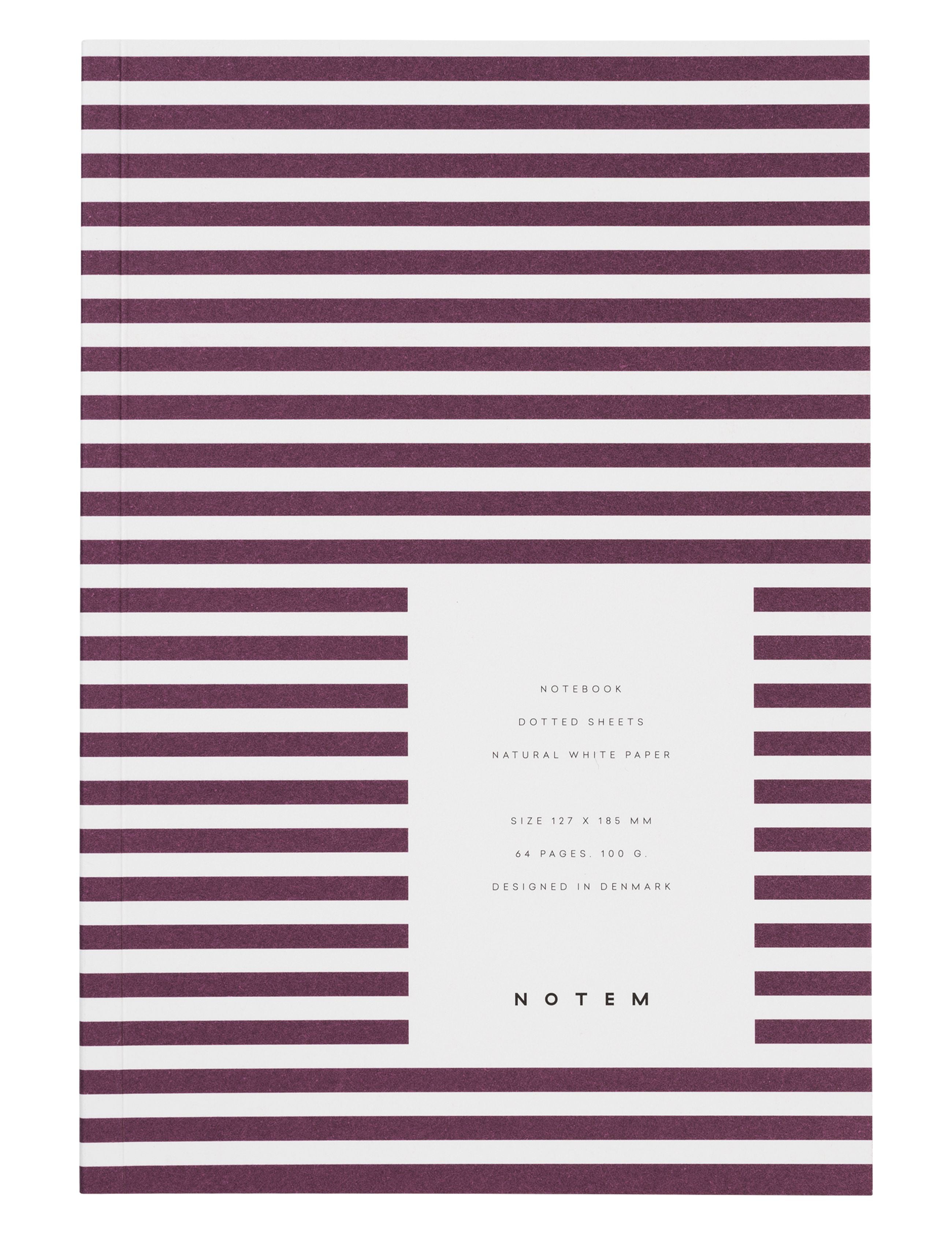 [product_category]-Notem Studio Vita Notebook Small, Bordeaux-Notem Studio-5713990000558-0101014-NOT-1
