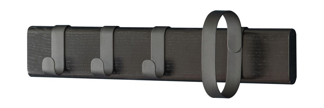 [product_category]-Novoform Design Fluke Wall Hook Small, Oak Black Lacquered-Novoform Design-5710435050017-210501-NOV-1