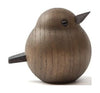 Novoform Design Mini Sparrow Dekorativní postava, tmavě zbarvený dub