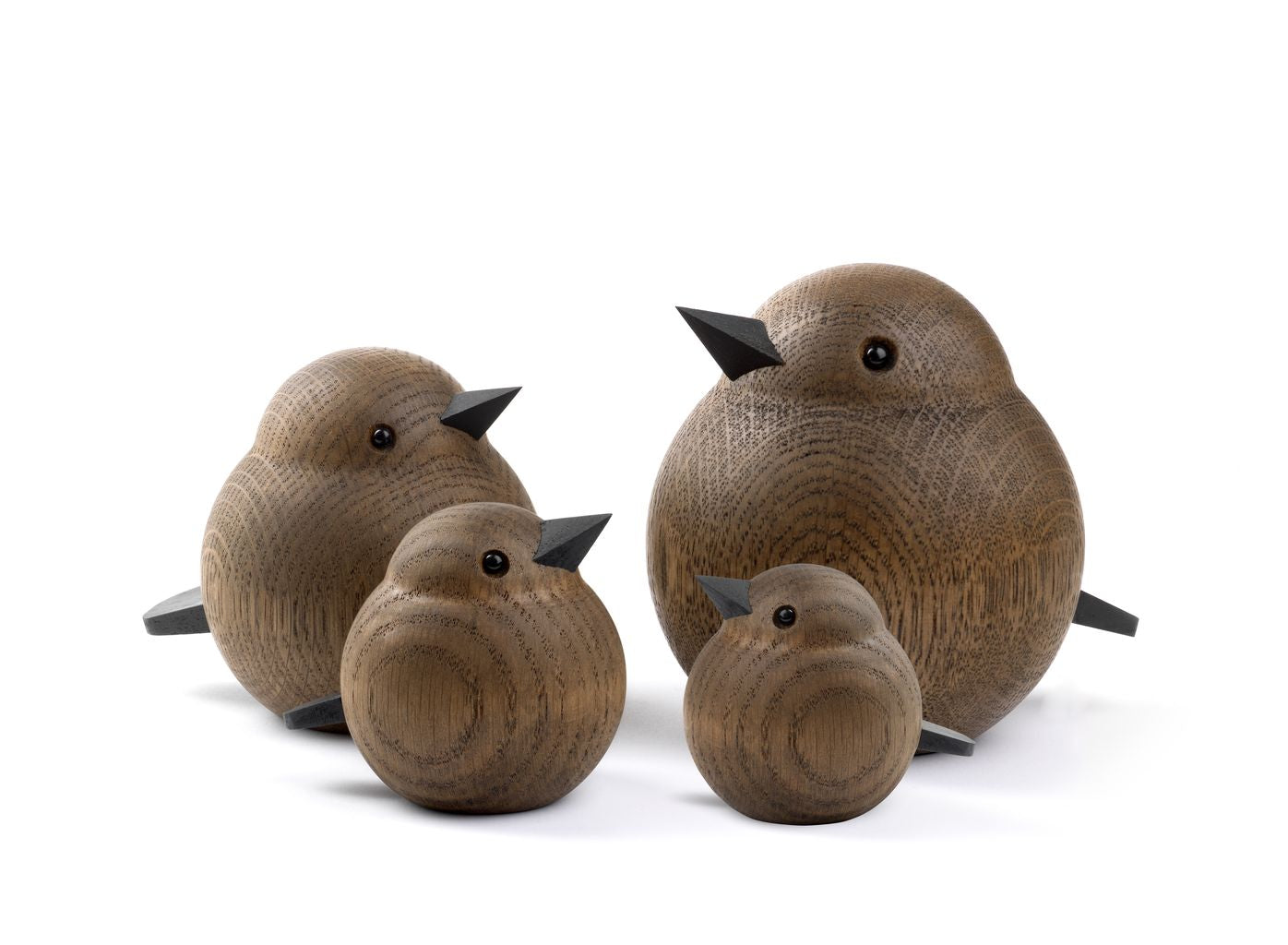 [product_category]-Novoform Design Mini Sparrow Decorative Figure, Dark Stained Oak-Novoform Design-5710435170166-201716-NOV-3