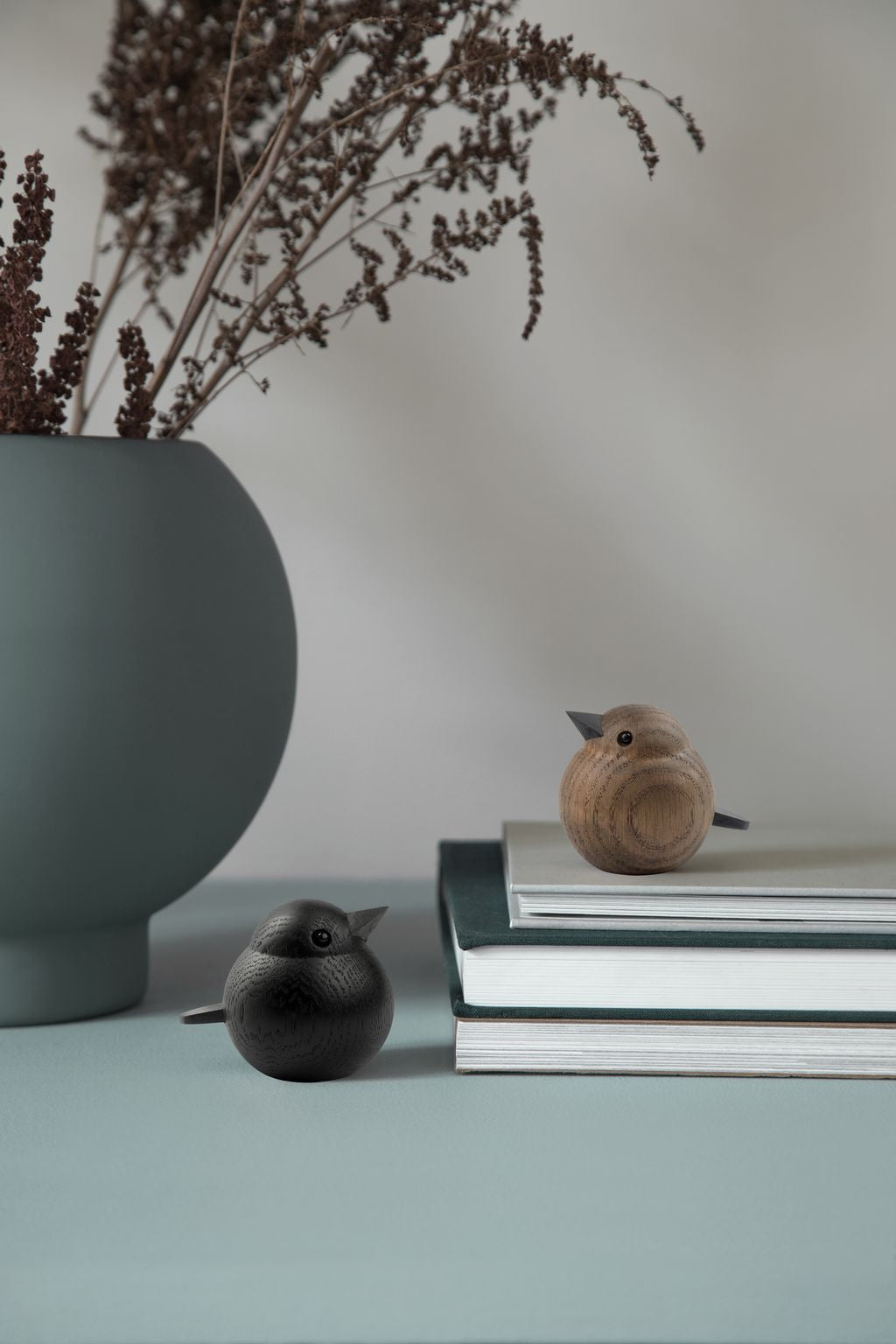 [product_category]-Novoform Design Mini Sparrow Decorative Figure, Dark Stained Oak-Novoform Design-5710435170166-201716-NOV-5
