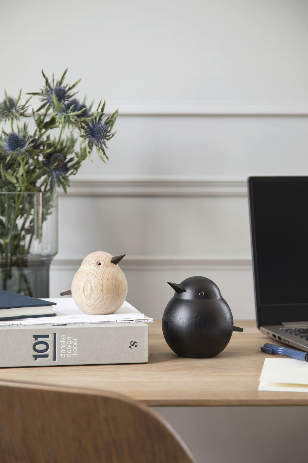 [product_category]-Novoform Design Papa Sparrow Decorative Figure, Black Stained Oak-Novoform Design-5710435170104-201710-NOV-5