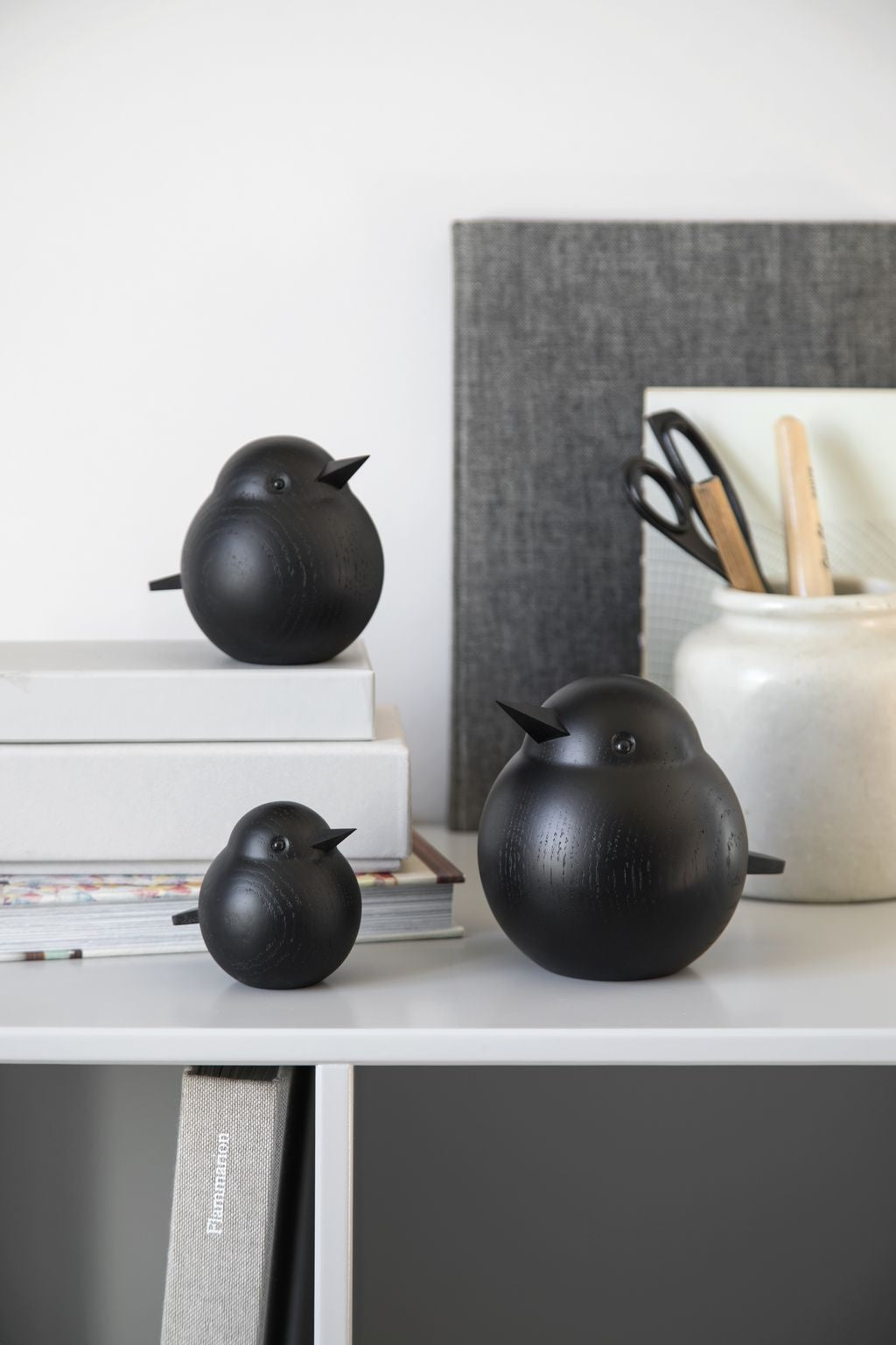 [product_category]-Novoform Design Papa Sparrow Decorative Figure, Black Stained Oak-Novoform Design-5710435170104-201710-NOV-8