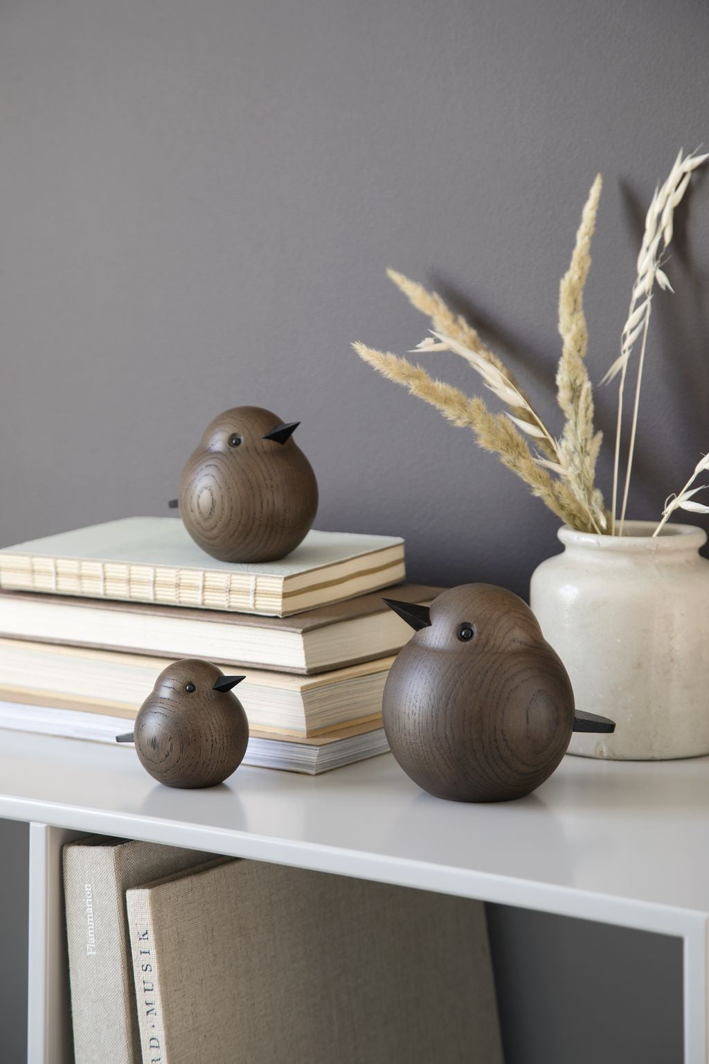 [product_category]-Novoform Design Papa Sparrow Decorative Figure, Dark Stained Oak-Novoform Design-5710435170135-201713-NOV-6