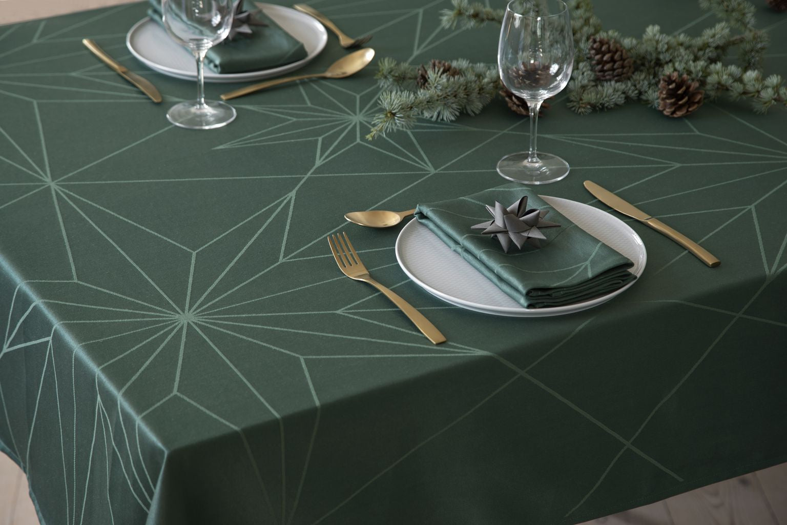 [product_category]-Novoform Design Stars Napkins 4 Pcs., Green-Novoform Design-5710435601158-601015-NOV-3