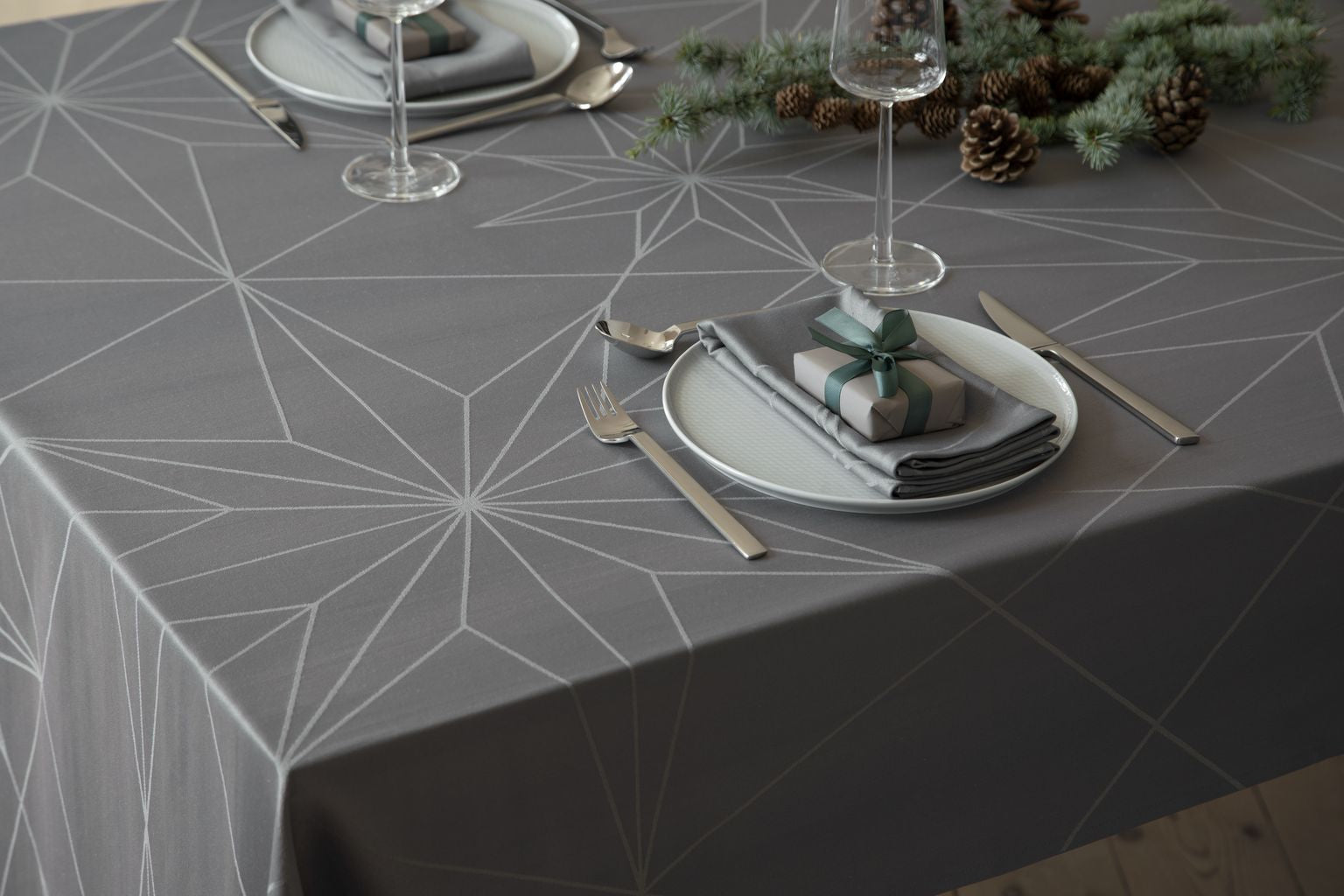 [product_category]-Novoform Design Stars Napkins 4 Pcs., Winter Grey-Novoform Design-5710435601257-601025-NOV-3