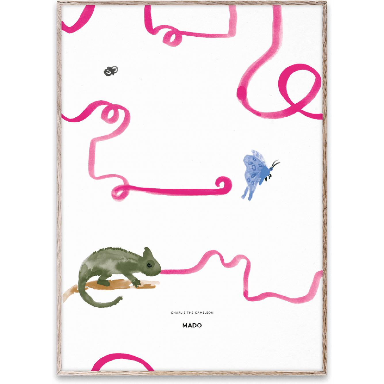 [product_category]-Paper Collective Charlie The Chameleon Poster, 50x70 Cm-Paper Collective-5713450005659-M1126-PAP-1