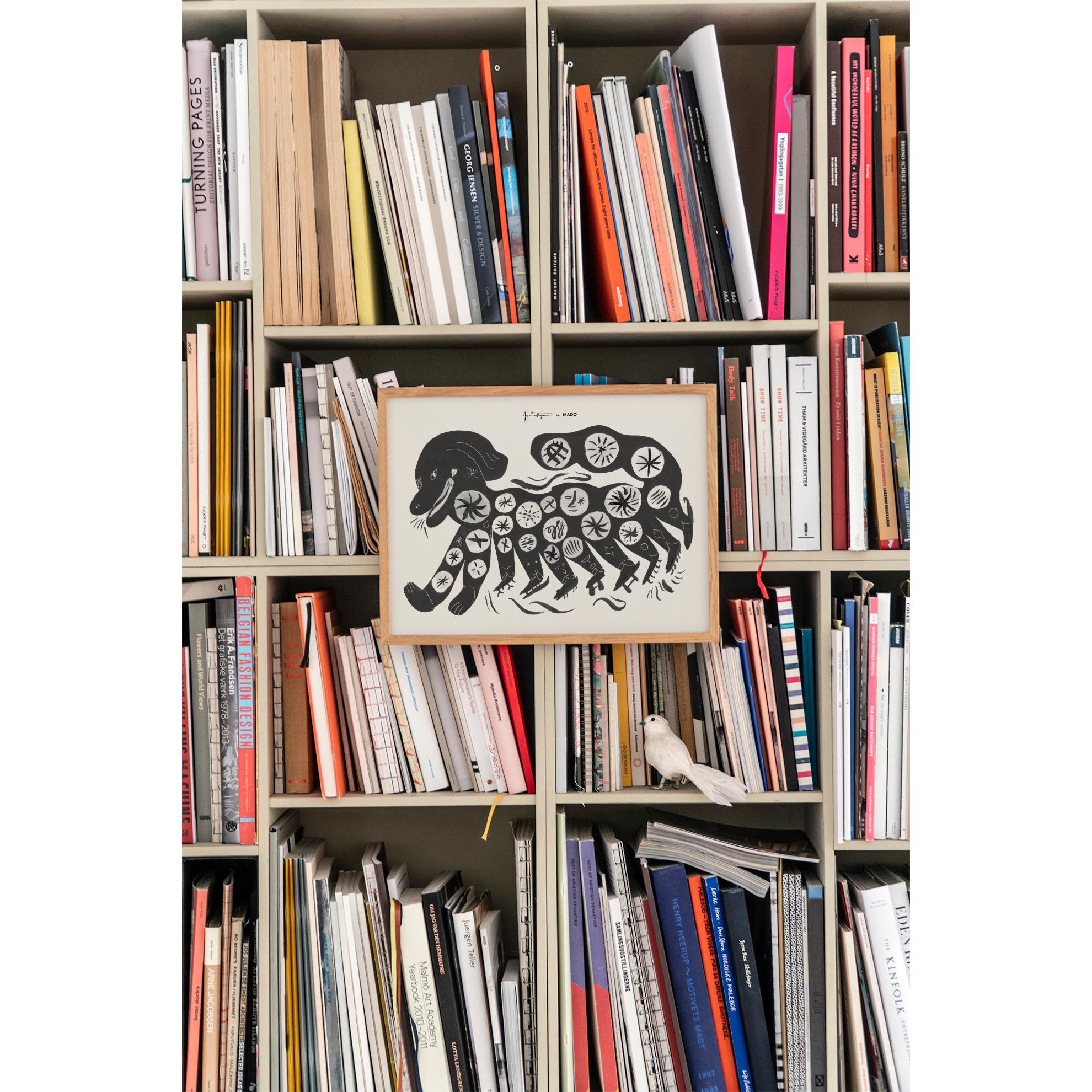 [product_category]-Paper Collective Chinese Dog Poster 30x40 Cm, Black-Paper Collective-5713450012466-M4103-PAP-2
