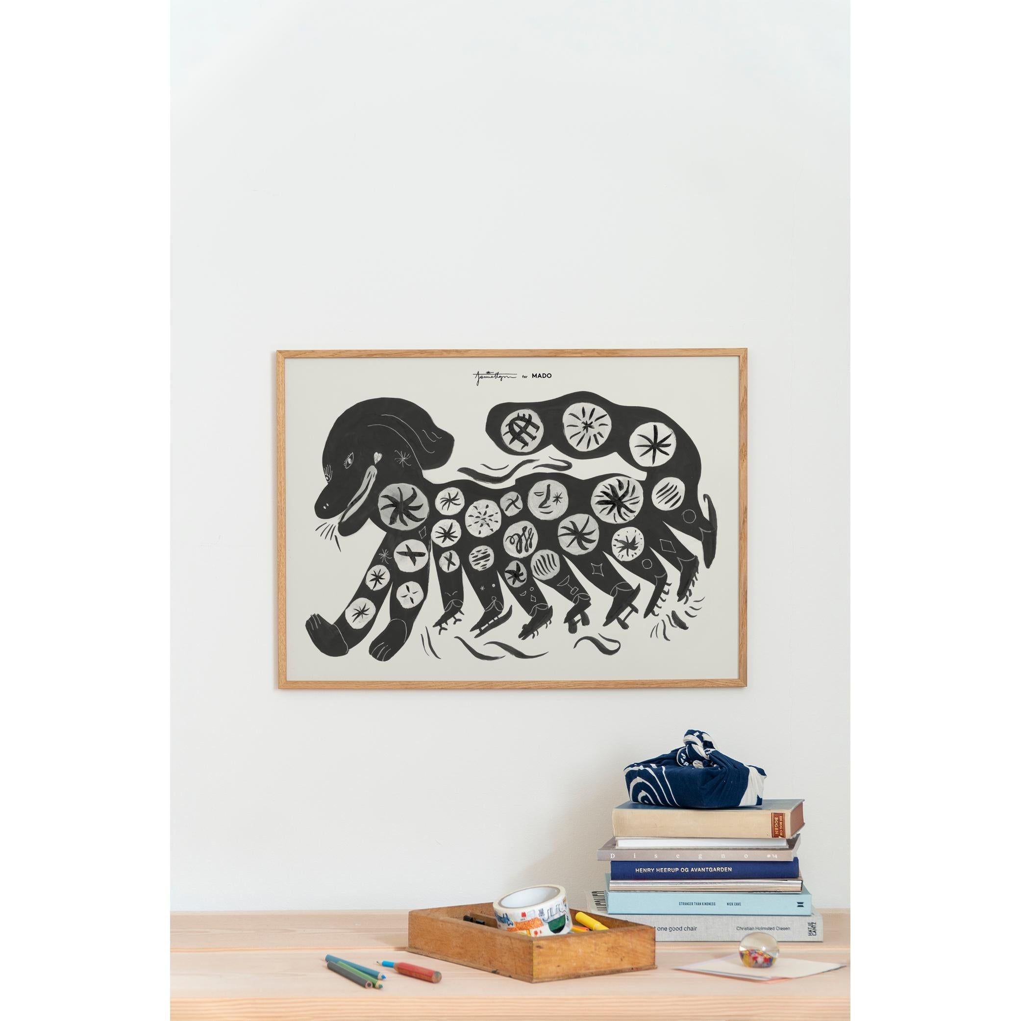 [product_category]-Paper Collective Chinese Dog Poster 30x40 Cm, Black-Paper Collective-5713450012466-M4103-PAP-3