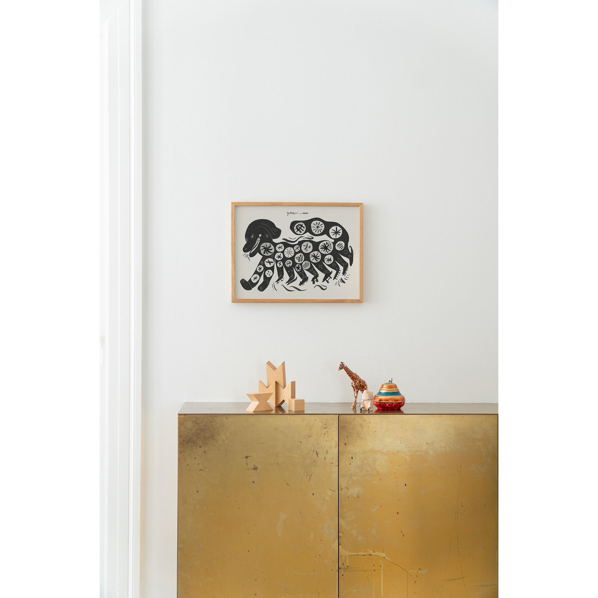[product_category]-Paper Collective Chinese Dog Poster 30x40 Cm, Black-Paper Collective-5713450012466-M4103-PAP-4