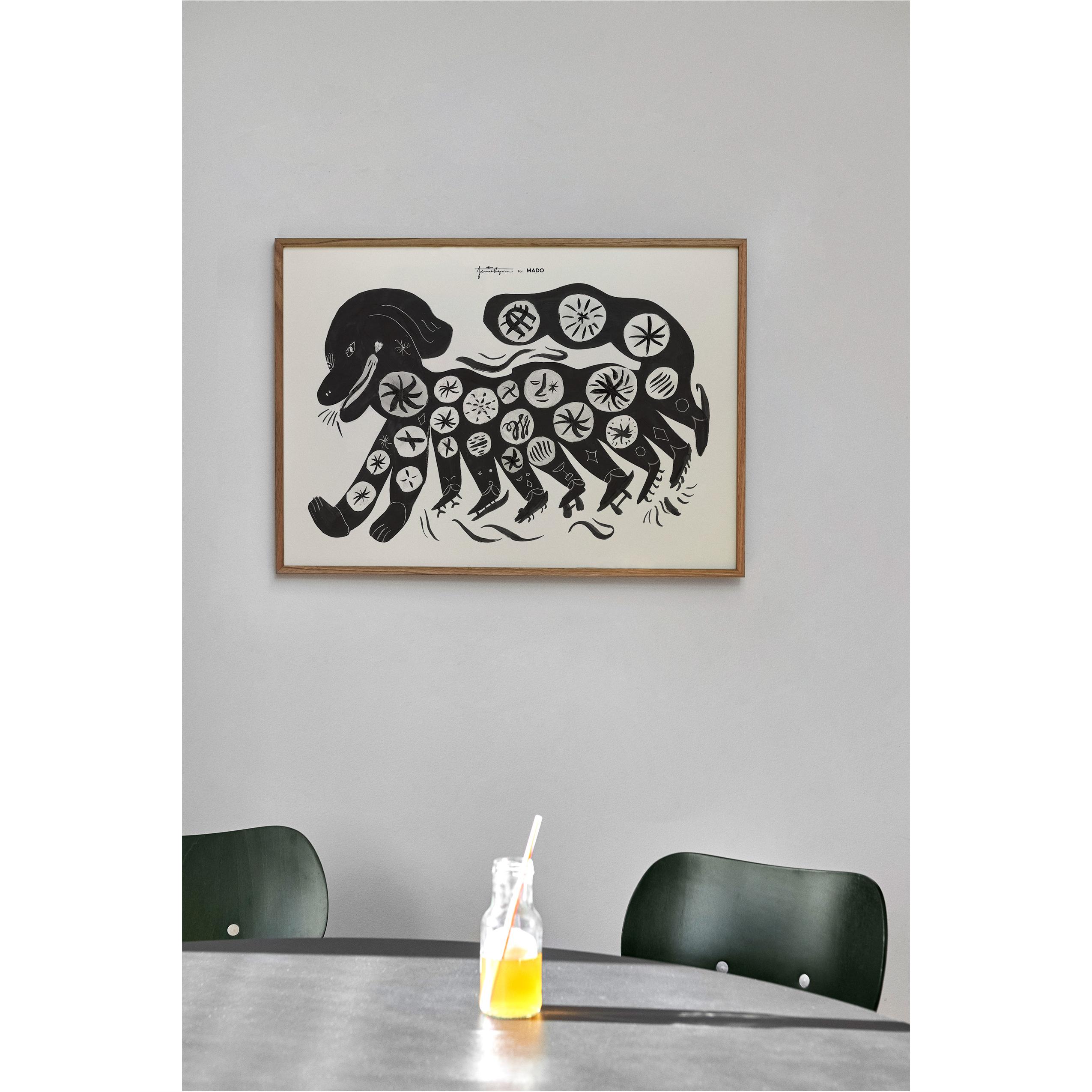 [product_category]-Paper Collective Chinese Dog Poster 30x40 Cm, Black-Paper Collective-5713450012466-M4103-PAP-5