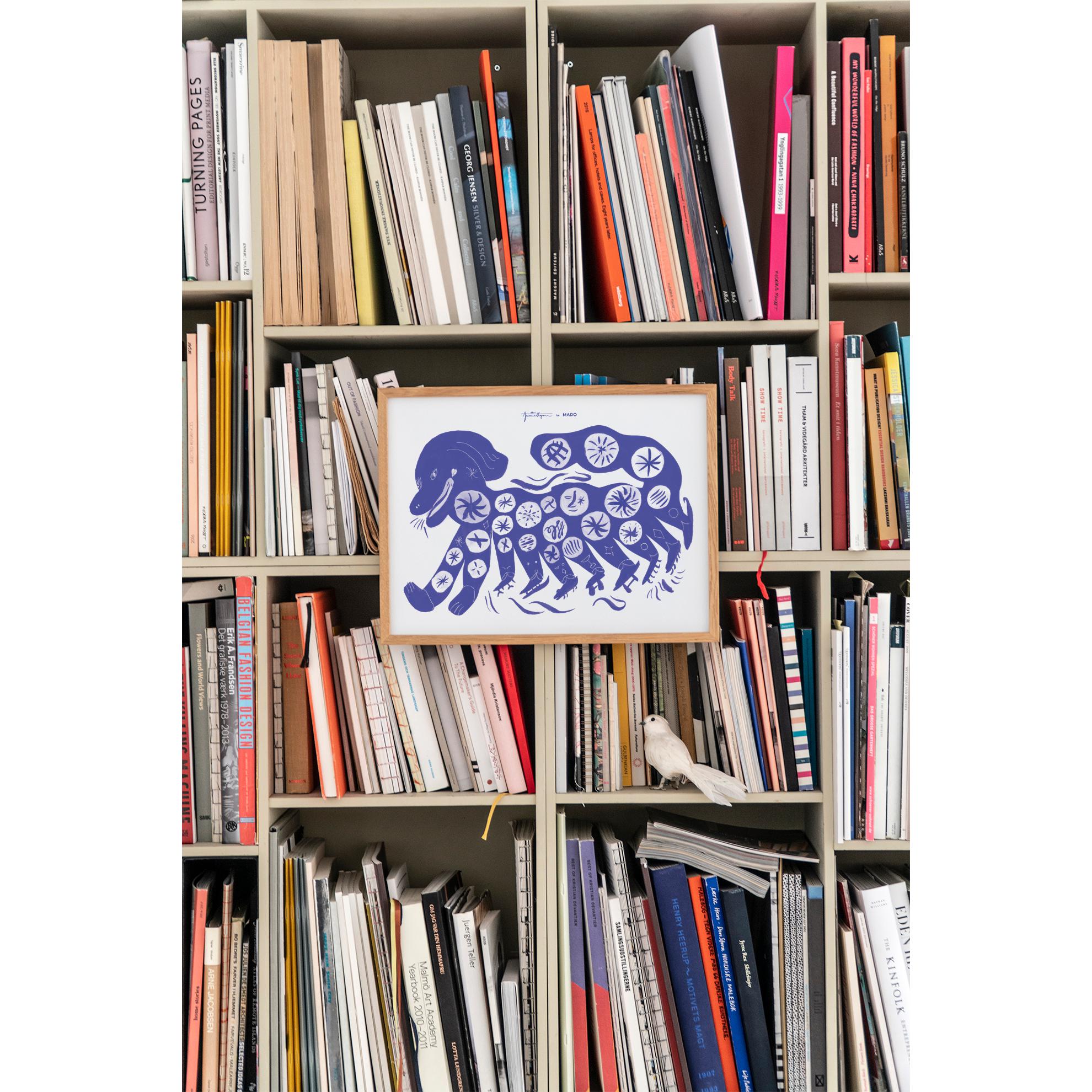 [product_category]-Paper Collective Chinese Dog Poster 30x40 Cm, Blue-Paper Collective-5713450012442-M4101-PAP-2