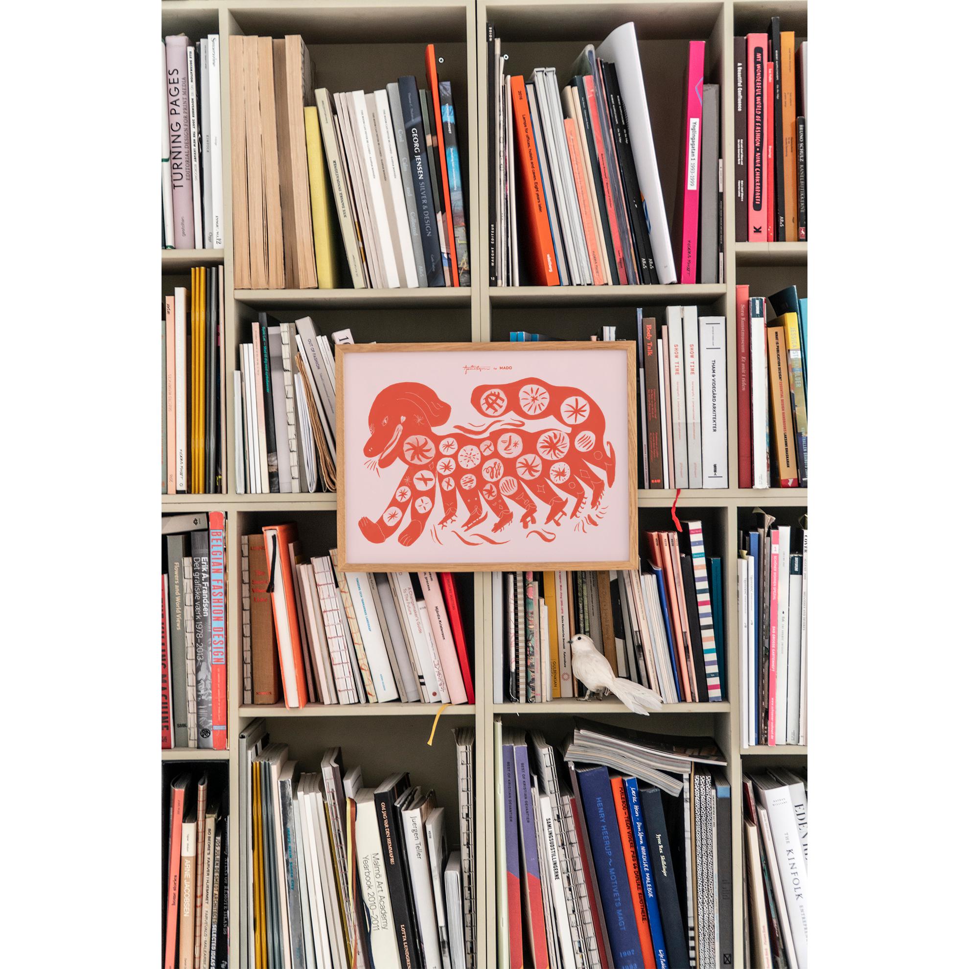 [product_category]-Paper Collective Chinese Dog Poster 30x40 Cm, Red-Paper Collective-5713450012459-M4102-PAP-2