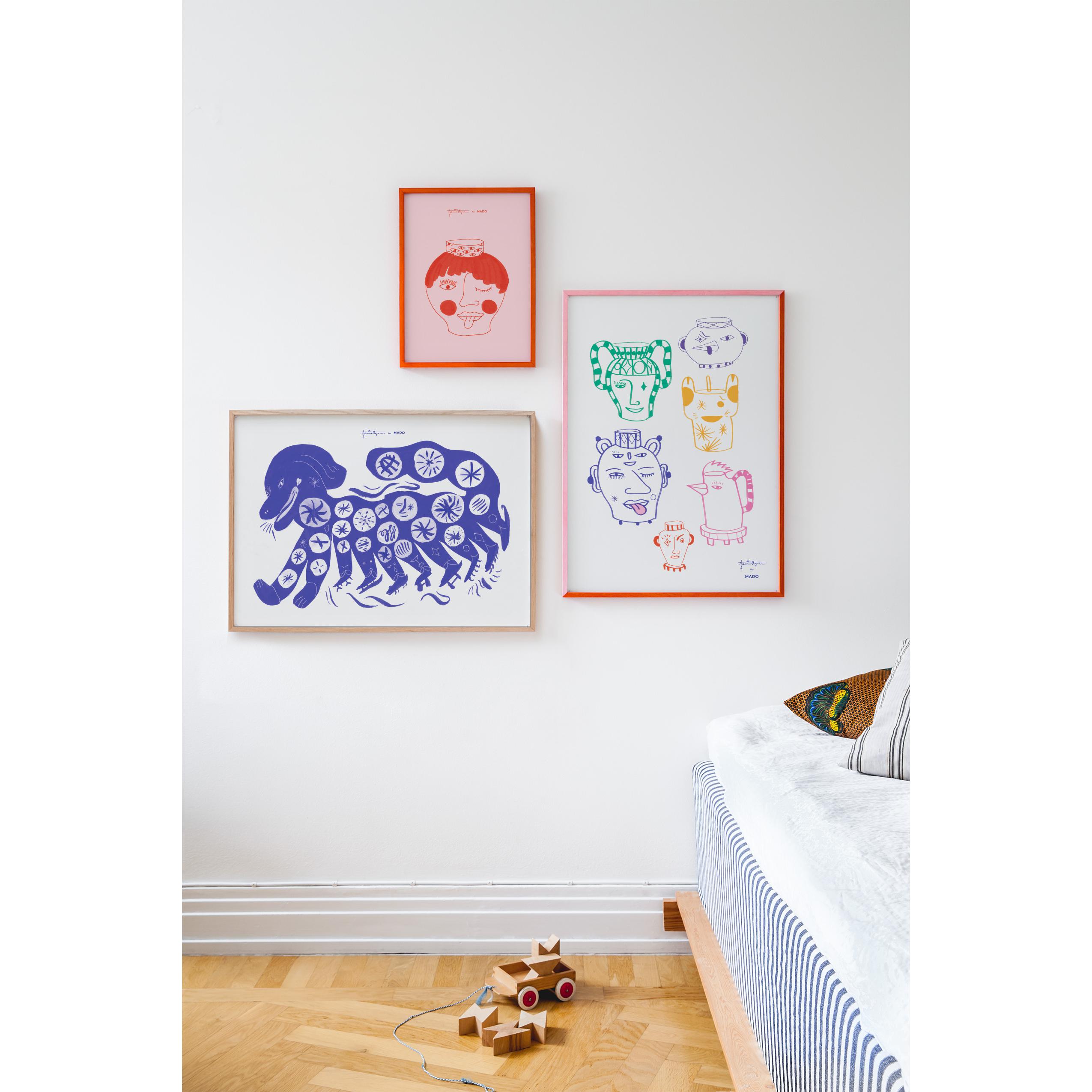 [product_category]-Paper Collective Chinese Dog Poster 50x70 Cm, Blue-Paper Collective-5713450012596-M4116-PAP-2