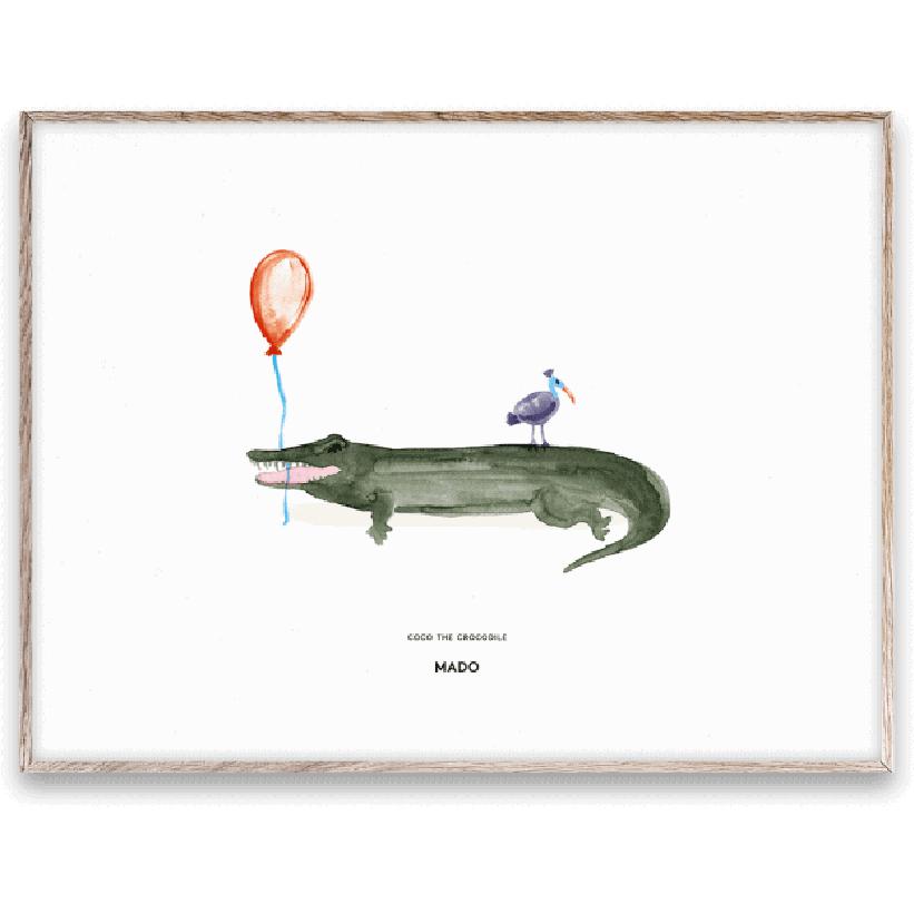 [product_category]-Paper Collective Coco The Crocodile Poster, 30x40 Cm-Paper Collective-5713450005512-M1112-PAP-1