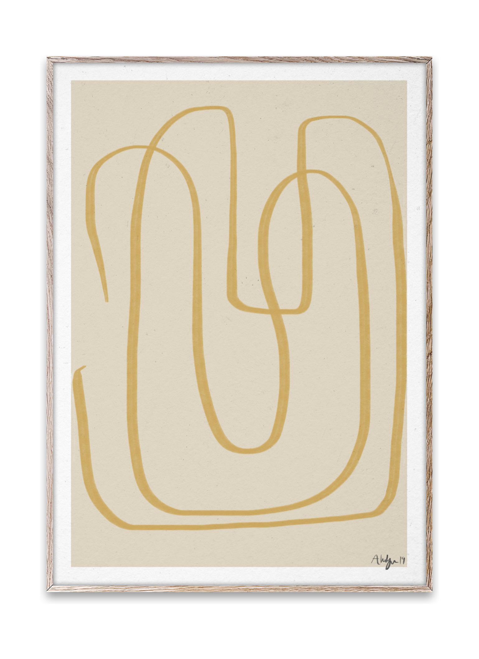 [product_category]-Paper Collective Different Ways Yellow I Poster, 50x70 Cm-Paper Collective-5713450009985-14026-PAP-1