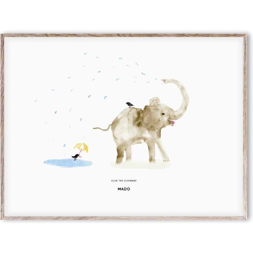 [product_category]-Paper Collective Ellie The Elephant Poster, 30x40 Cm-Paper Collective-5713450007226-M1131-PAP-1