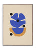 Papírový kolektivní plakát Flor Azul 50x70 cm