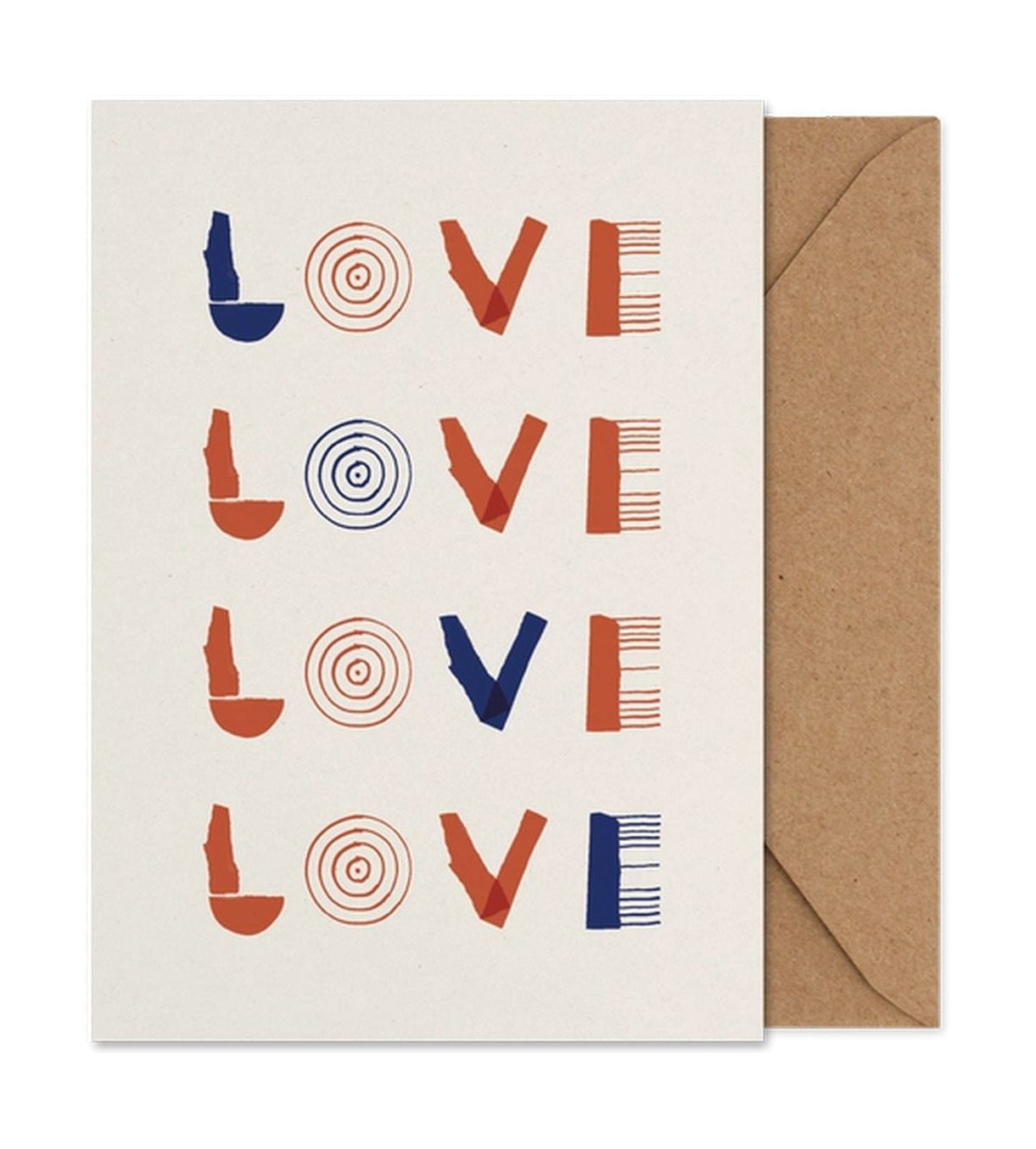 [product_category]-Paper Collective Love Folded Art Card Poster, A5-Paper Collective-5713450014101-M5102-PAP-1
