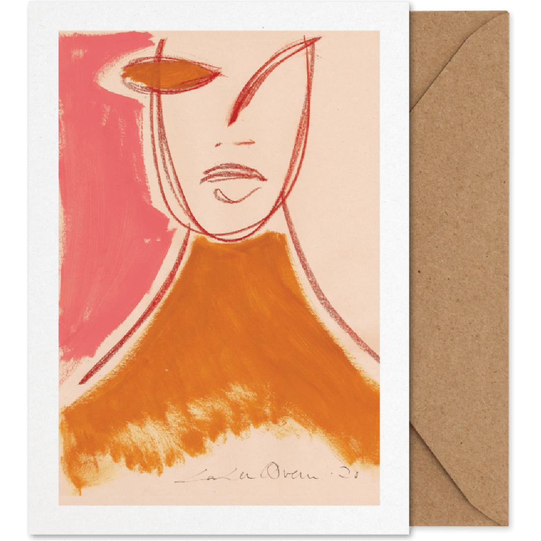 [product_category]-Paper Collective Pink Portrait Art Card-Paper Collective-5713450011643-3168-PAP-1