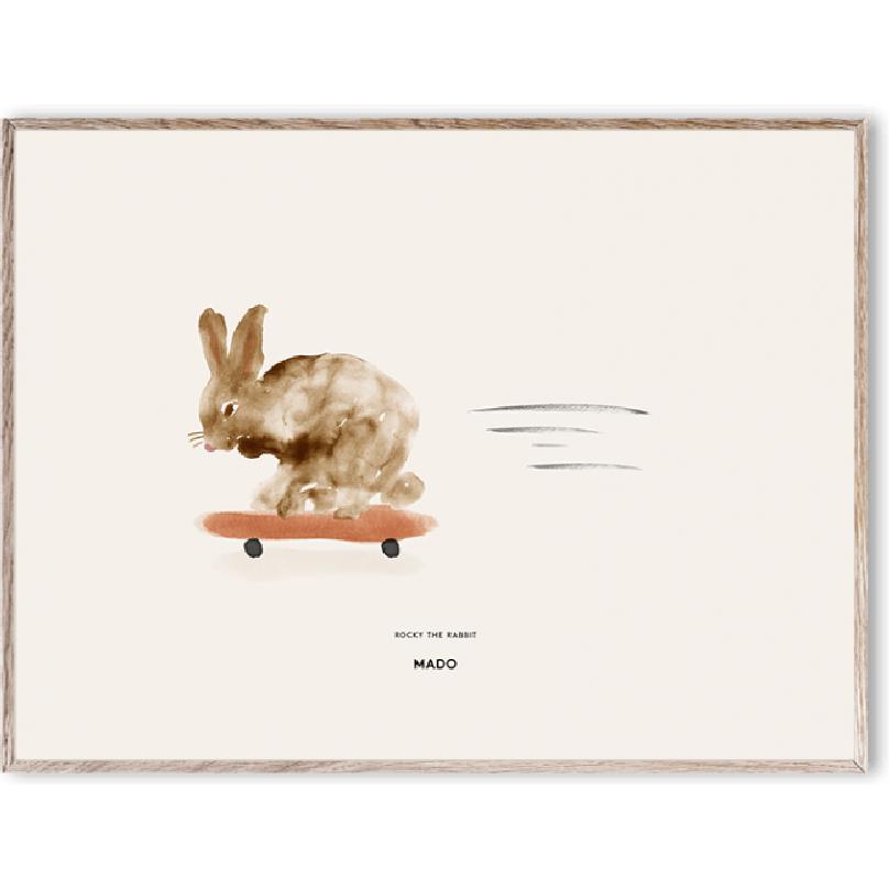 [product_category]-Paper Collective Rocky The Rabbit Poster, 30x40 Cm-Paper Collective-5713450007202-M1129-PAP-1