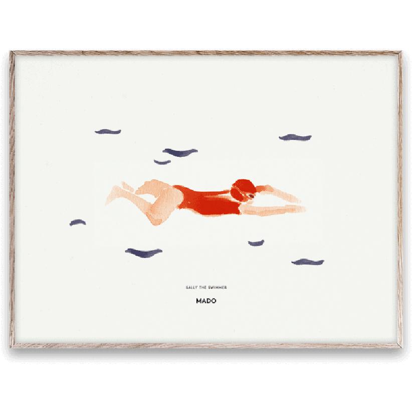 [product_category]-Paper Collective Sally The Swimmer Poster, 30x40 Cm-Paper Collective-5713450005529-M1113-PAP-1