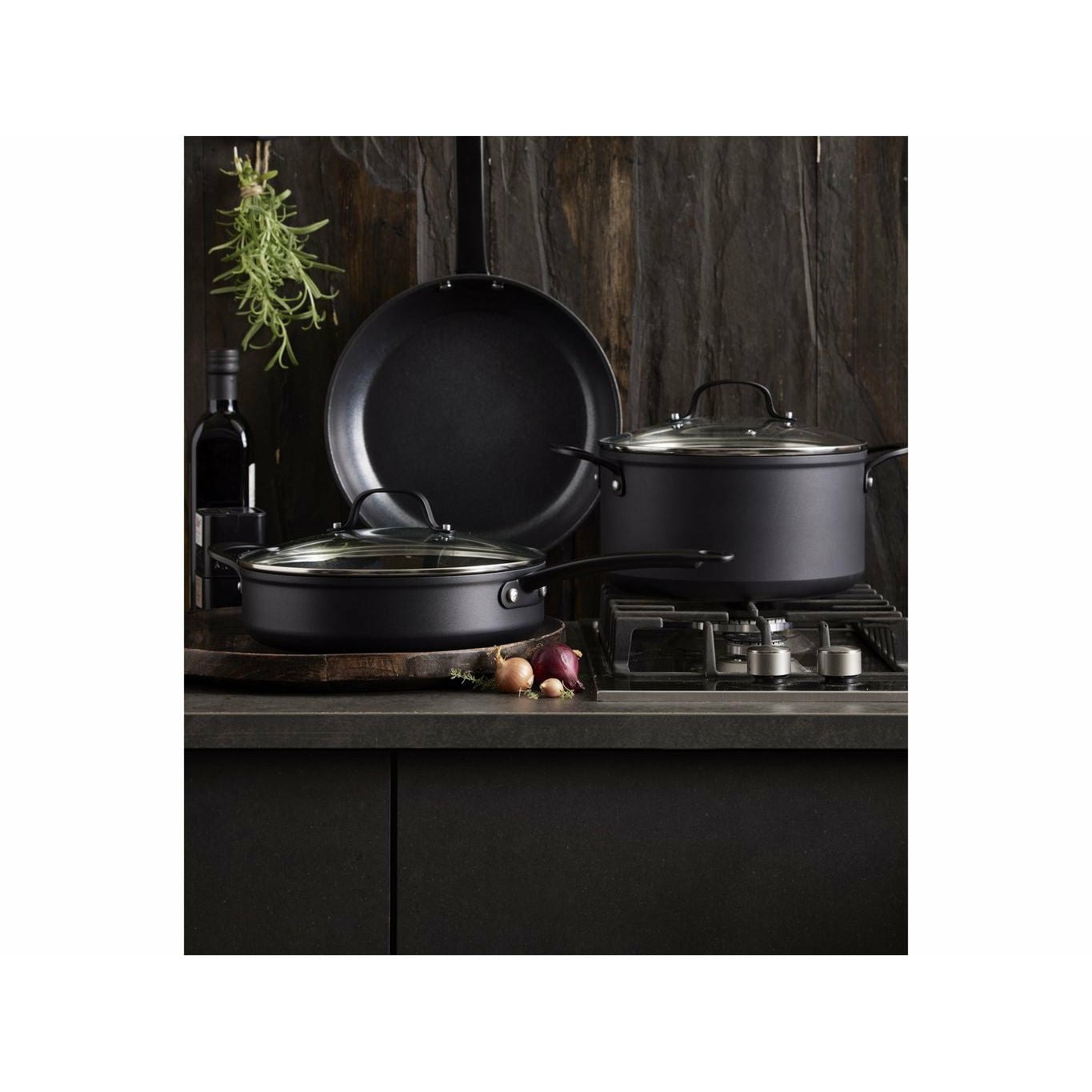 [product_category]-Pillivuyt Gourmet Arc Pot With Glass Lid ø 24 Cm, Black-Pillivuyt Gourmet-3108837126423-20226-PIL-2