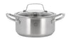 Pillivuyt Gourmet Roya Pot se skleněným víkem Ø20 cm 3 litrový ocel