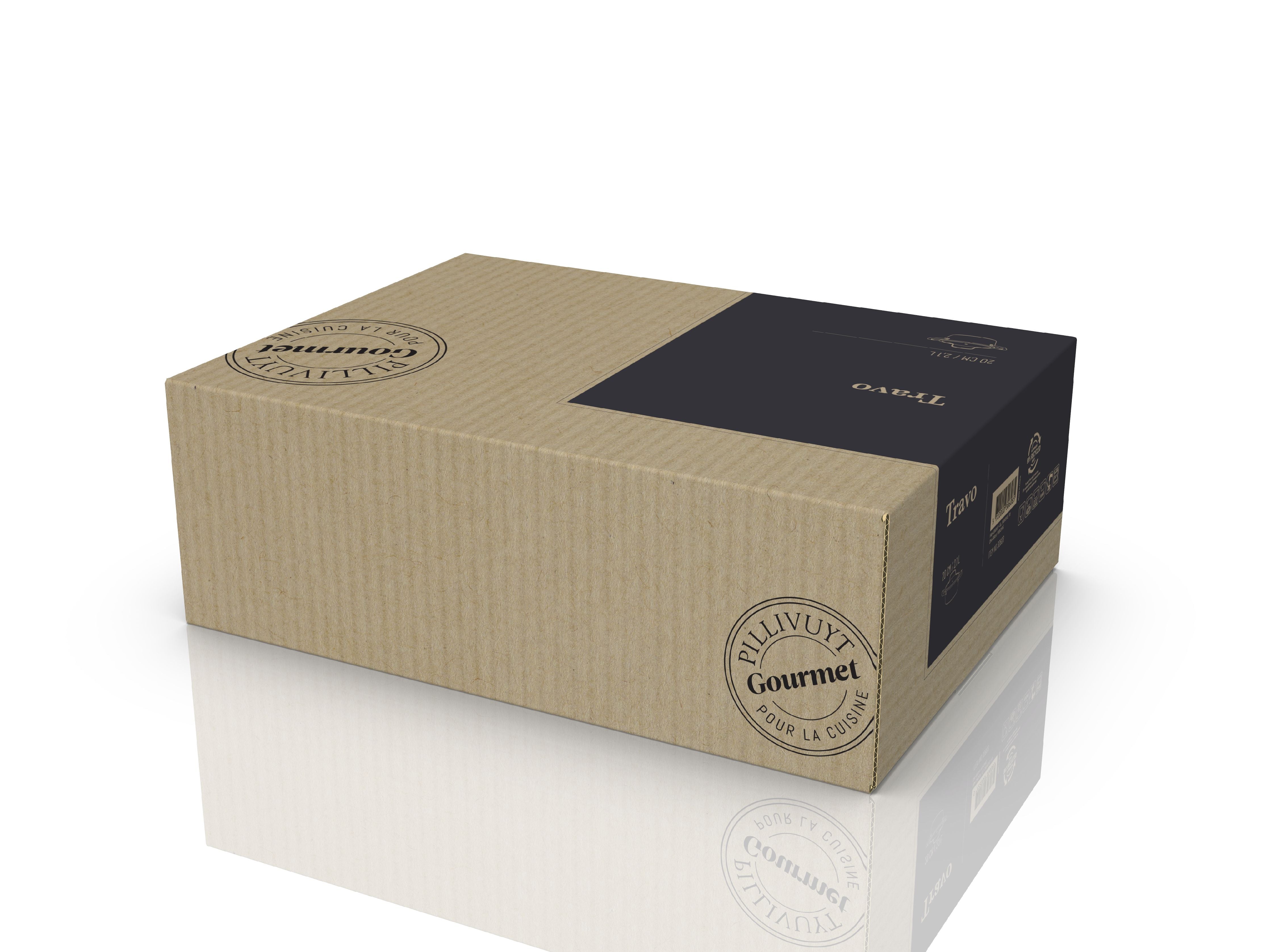 [product_category]-Pillivuyt Gourmet Travo Pot With Glass Lid ø20 Cm 2.1 Liter Black-Pillivuyt Gourmet-5722000306085-30608-PIL-3