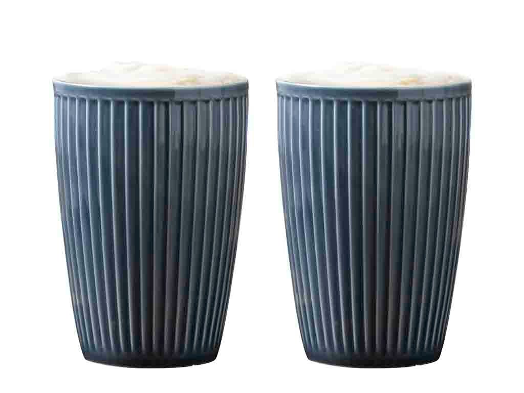 [product_category]-Pillivuyt Plissé Thermo Mug 25 Cl Set Of 2, Midnight Blue-Pillivuyt-5722000272953-27295-PIL-1