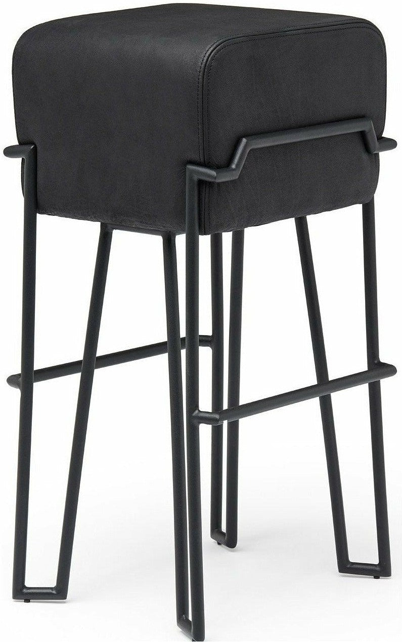 [product_category]-Puik Bokk Bar Stool, Black / Leather Black-Puik-8719325175189-BBBLE-10049-PUI-1