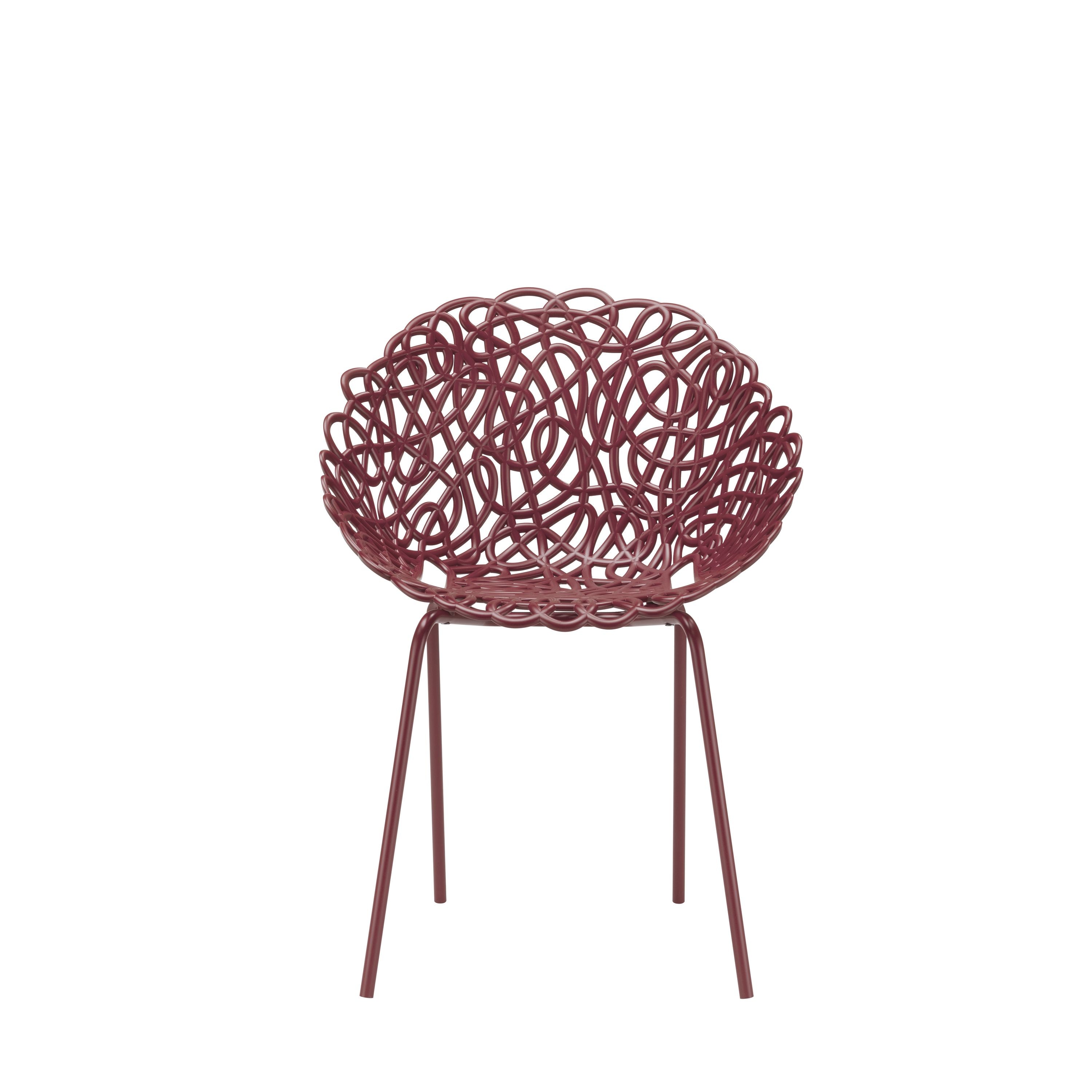 [product_category]-Qeeboo Bacana Chair Indoor Set Of 2 Pcs, Dark Red-Qeeboo-8052049059688-56001DR-QEE-1