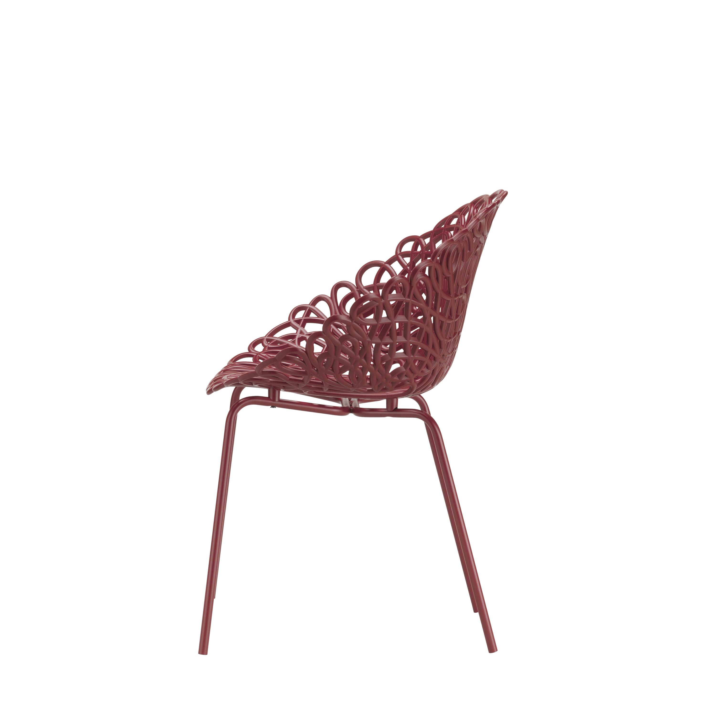 [product_category]-Qeeboo Bacana Chair Indoor Set Of 2 Pcs, Dark Red-Qeeboo-8052049059688-56001DR-QEE-3