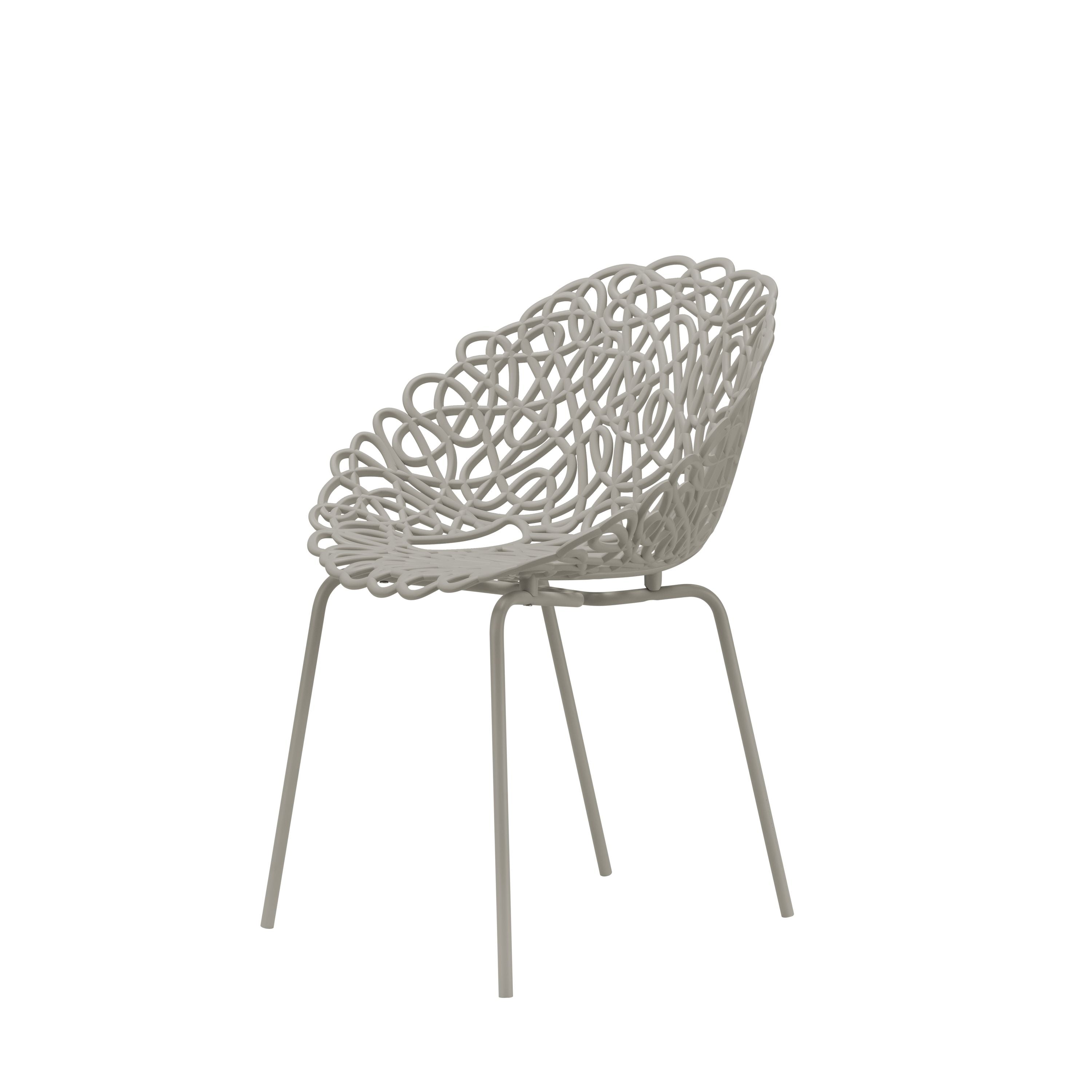 [product_category]-Qeeboo Bacana Chair Indoor Set Of 2 Pcs, Dove Grey-Qeeboo-8052049059671-56001DG-QEE-2
