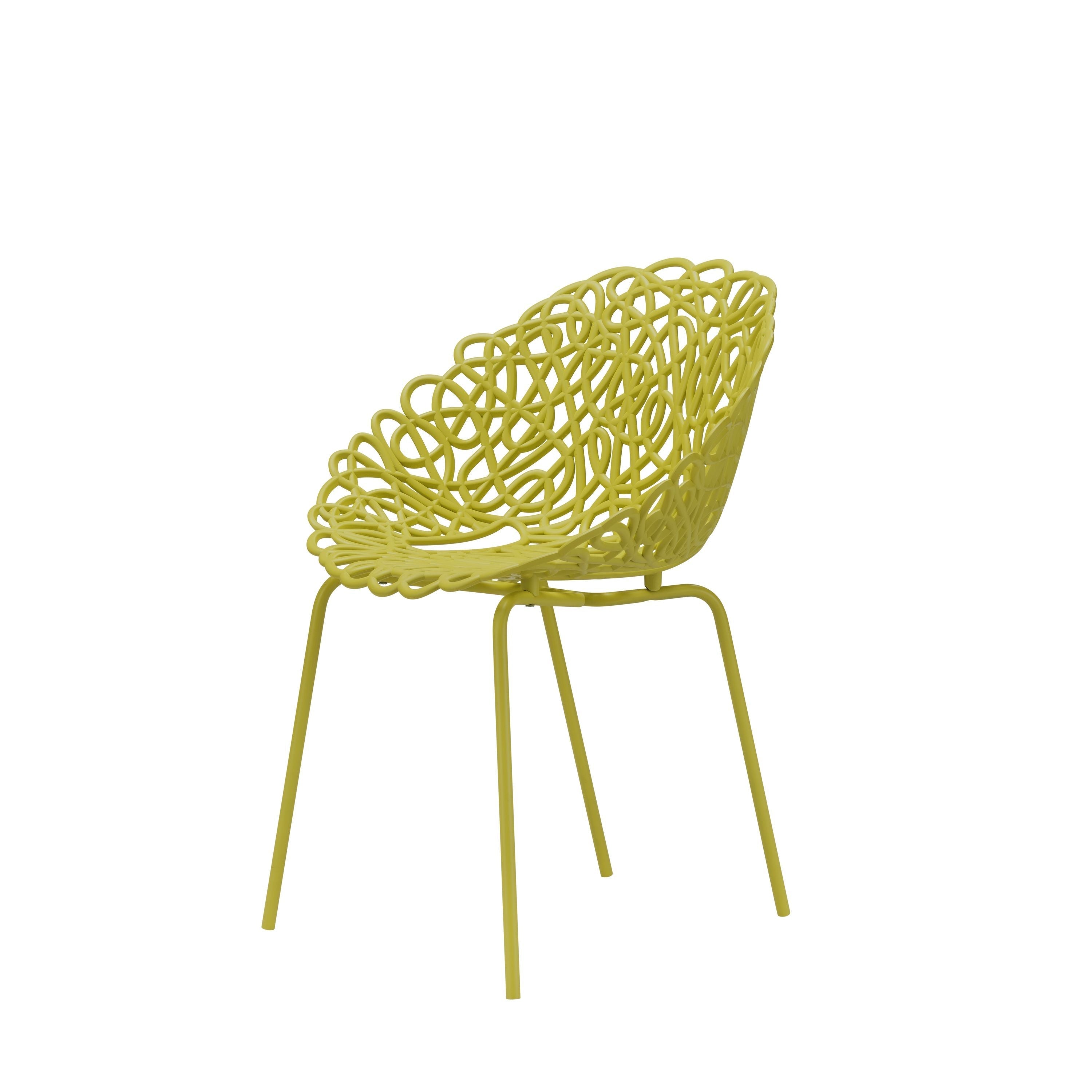 [product_category]-Qeeboo Bacana Chair Indoor Set Of 2 Pcs, Mustard-Qeeboo-8052049059701-56001MU-QEE-2