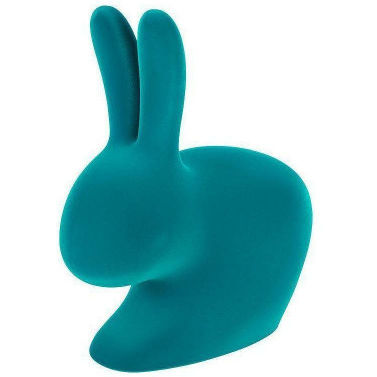 [product_category]-Qeeboo Bunny Chair Velvet Finish, Turquoise-Qeeboo-8052049053167-90010LB-QEE-1
