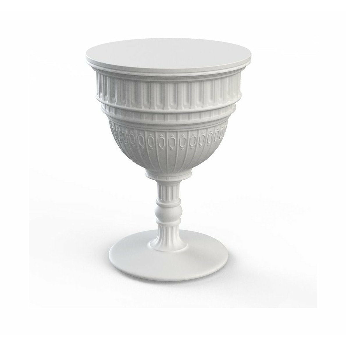 [product_category]-Qeeboo Capitol Side Table By Studio Job øx H 44x60 Cm, White-Qeeboo-8052049052948-71004WH-QEE-1