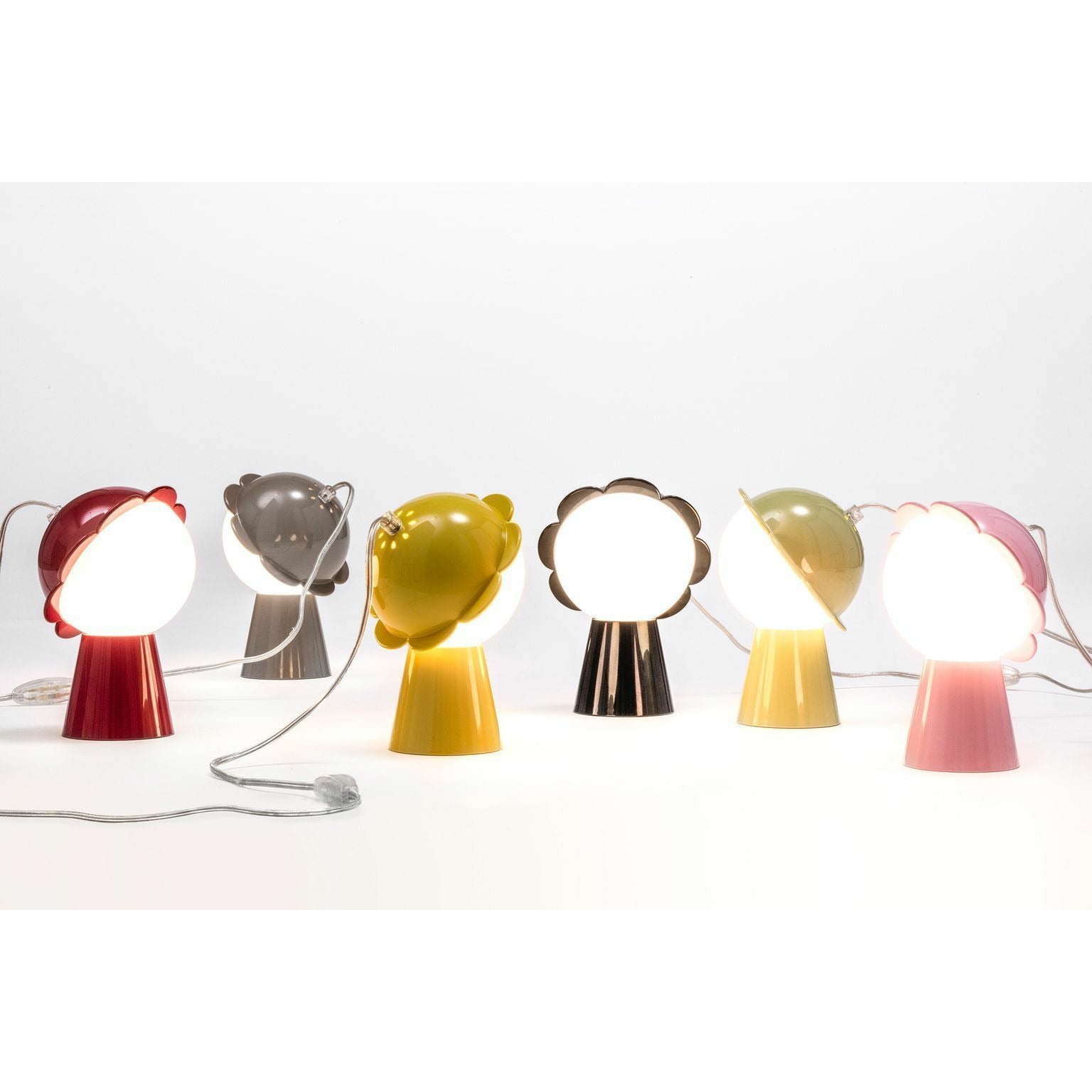 [product_category]-Qeeboo Daisy Table Lamp By Nika Zupanc, Red-Qeeboo-8052049050319-50001RE-QEE-2