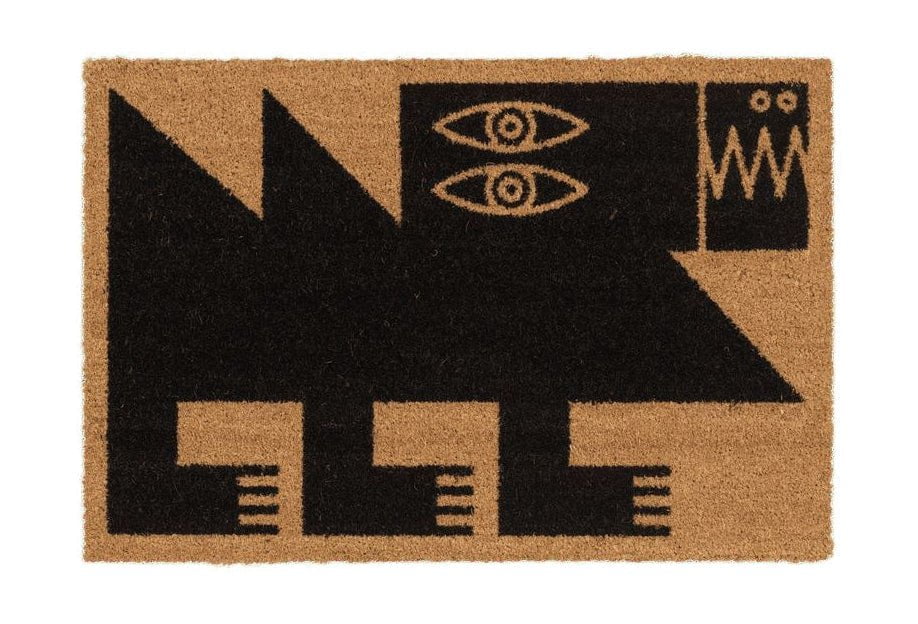 [product_category]-Qeeboo Doormat, Diagonal Camel-Qeeboo-8052049056977-47001MC-QEE-1