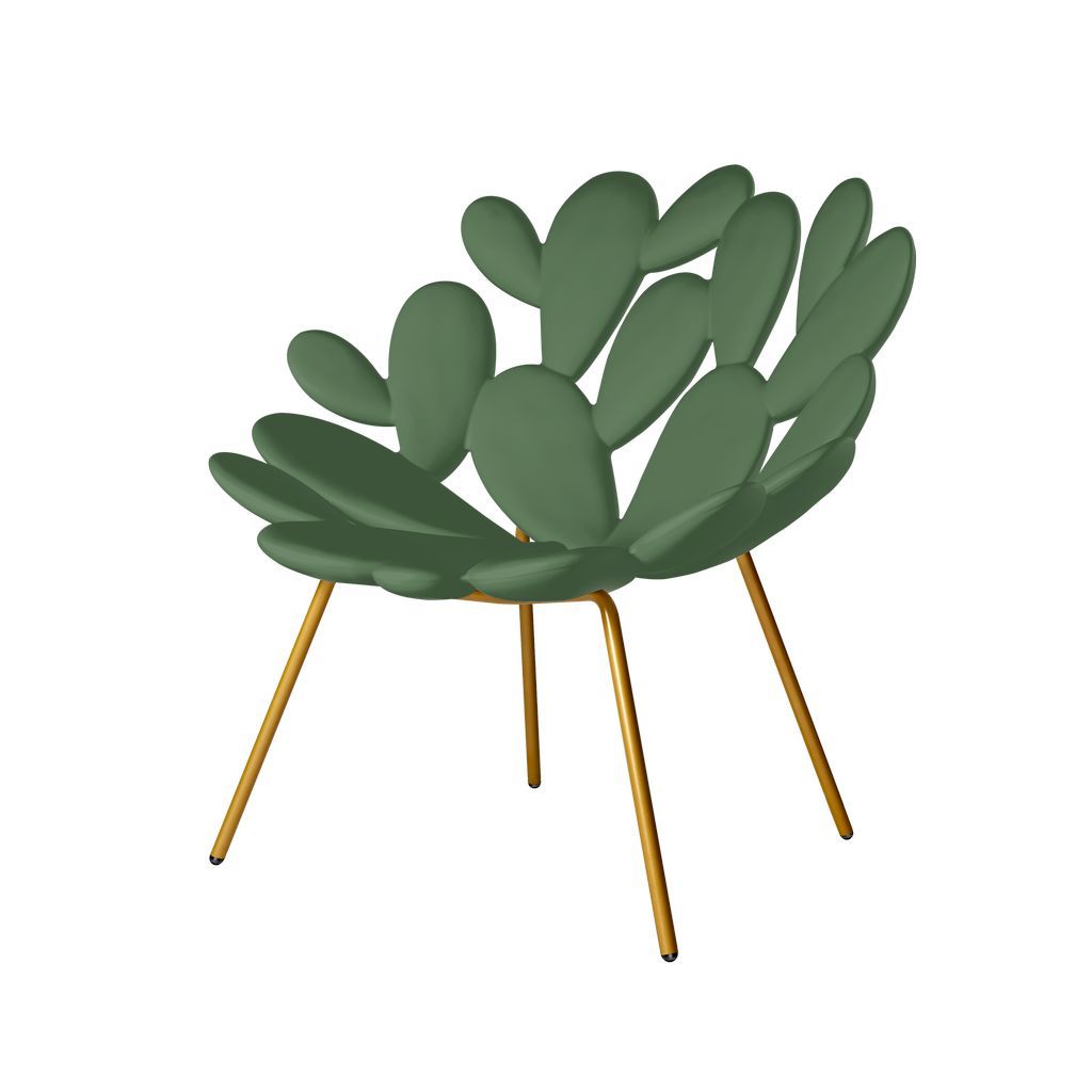 [product_category]-Qeeboo Filicudi Armchair By Marcantonio, Balm Green/Brass-Qeeboo-8052049055338-17001BG-BR-QEE-2