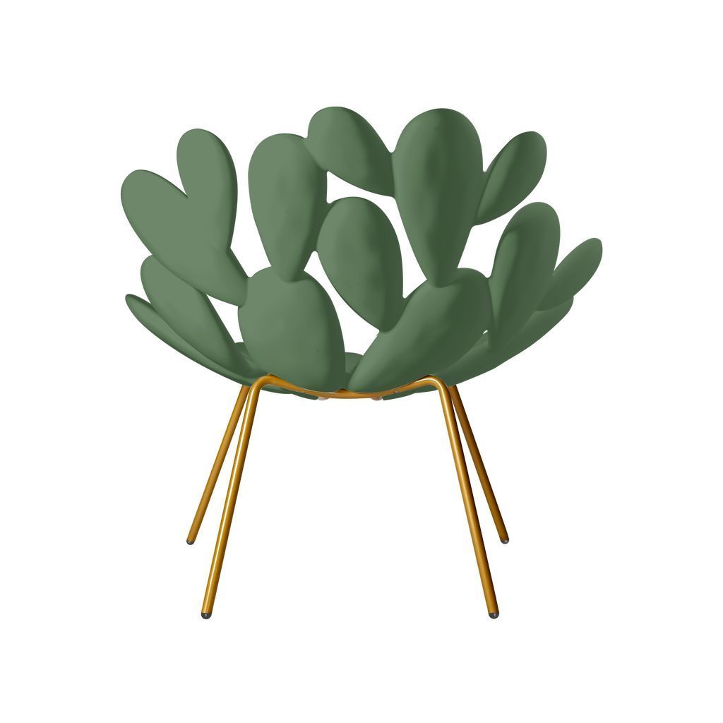 [product_category]-Qeeboo Filicudi Armchair By Marcantonio, Balm Green/Brass-Qeeboo-8052049055338-17001BG-BR-QEE-4