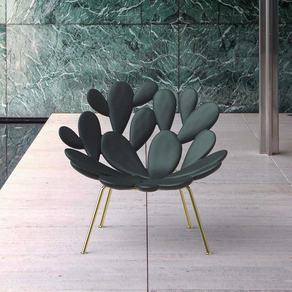 [product_category]-Qeeboo Filicudi Armchair By Marcantonio, Black/Brass-Qeeboo-8052049054829-17001BL-BR-QEE-6