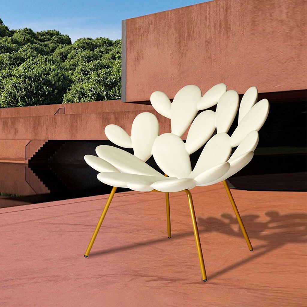 [product_category]-Qeeboo Filicudi Armchair By Marcantonio, White/Brass-Qeeboo-8052049054348-17001WH-BR-QEE-5