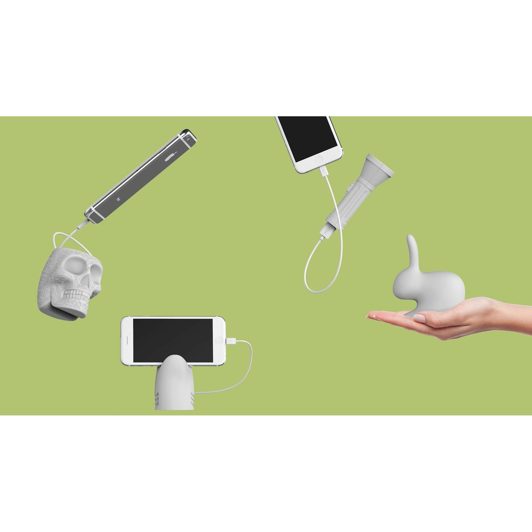 [product_category]-Qeeboo Flash Mini Portable Charger, Grey-Qeeboo-8052049053259-11008GYX5-QEE-2