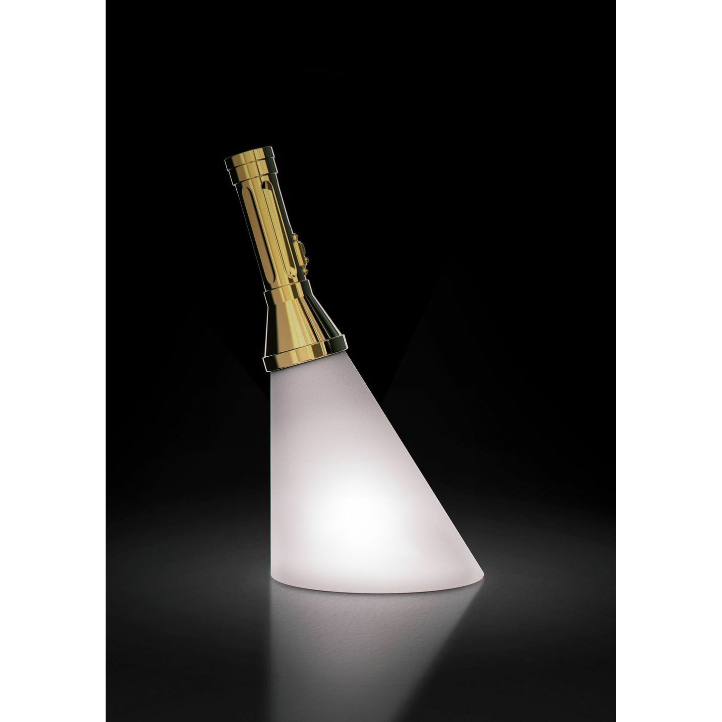 [product_category]-Qeeboo Flash Rechargeable Led Table Lamp Metal Finish H 48 Cm, Gold-Qeeboo-8052049051293-11003GO-M-QEE-4
