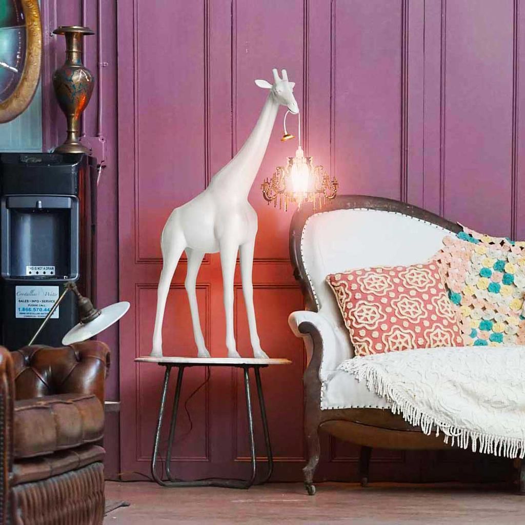 [product_category]-Qeeboo Giraffe In Love Floor Lamp Xs H 1m, White-Qeeboo-8052049054089-28001WH-QEE-9